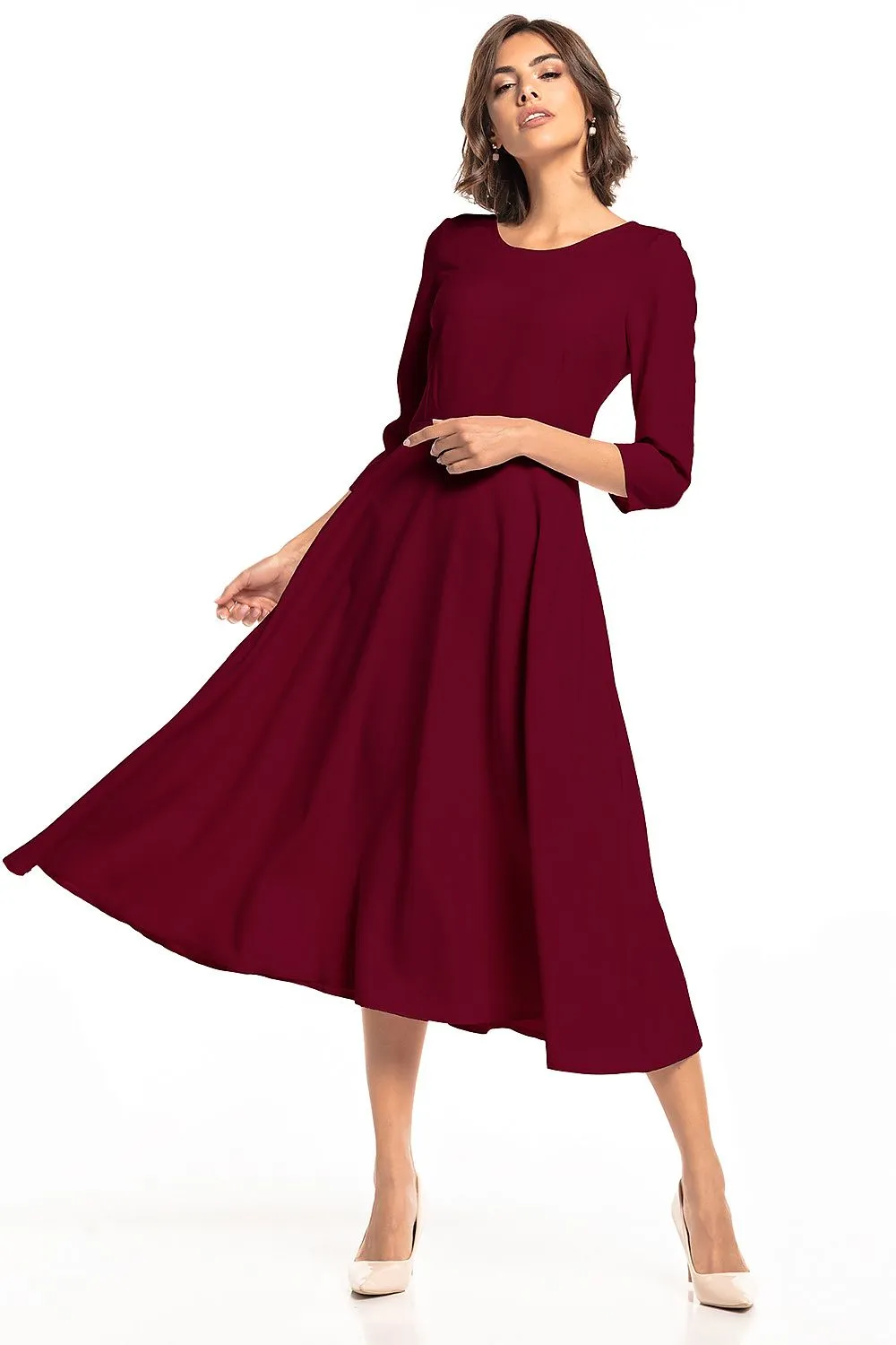 Elegant Zippered Maxi Dress