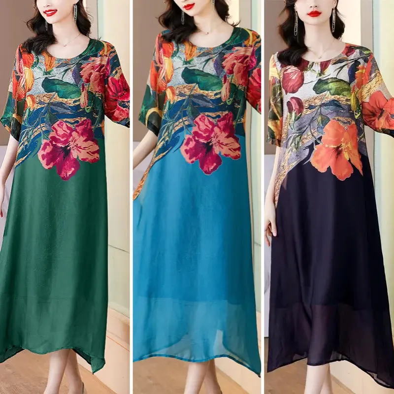 Elena® | Elegant floral print dress