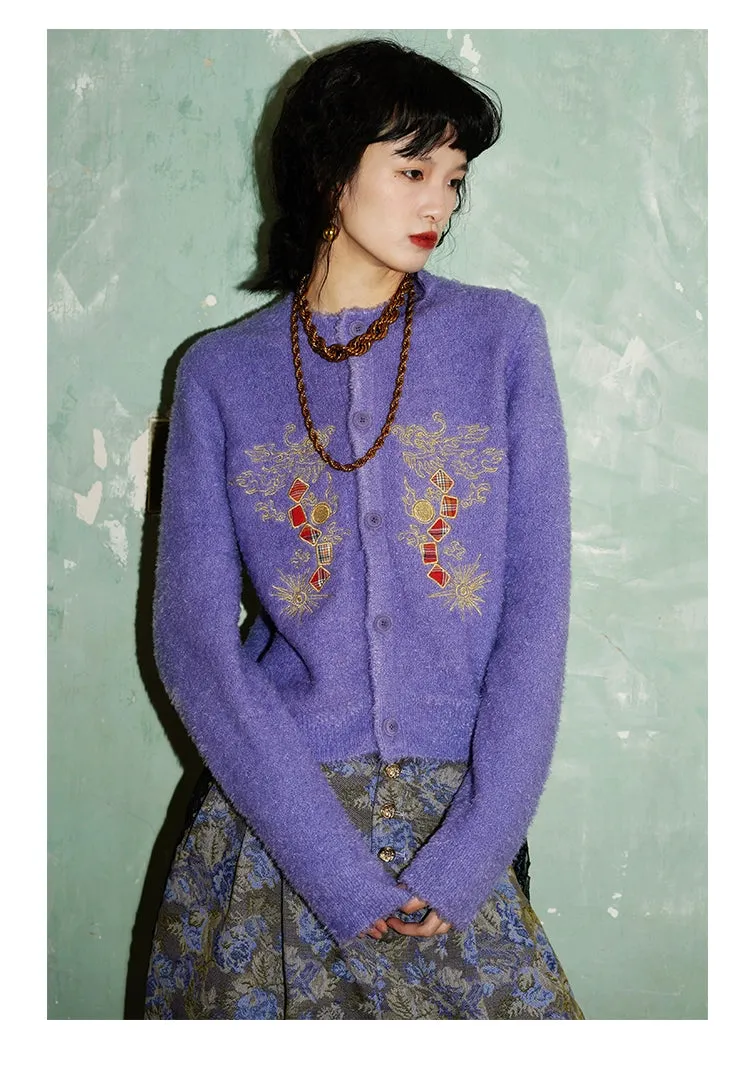Embroidered Dragon Cardigan