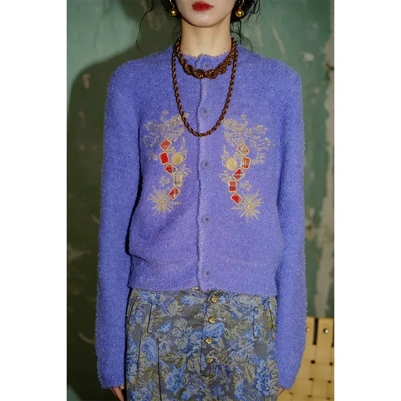 Embroidered Dragon Cardigan