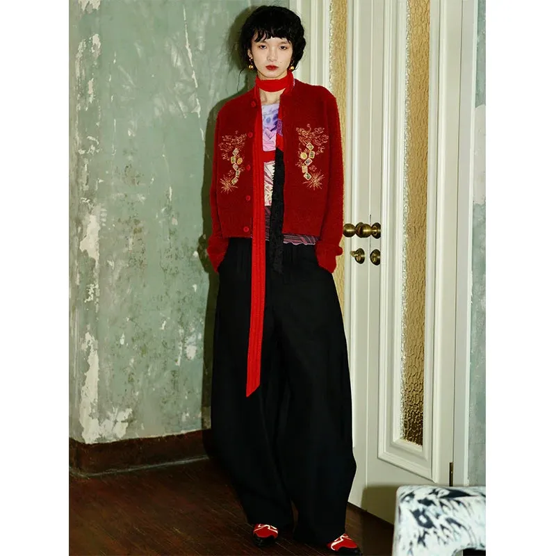 Embroidered Dragon Cardigan