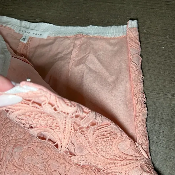 Endless Rose Pink Lace Shorts Small
