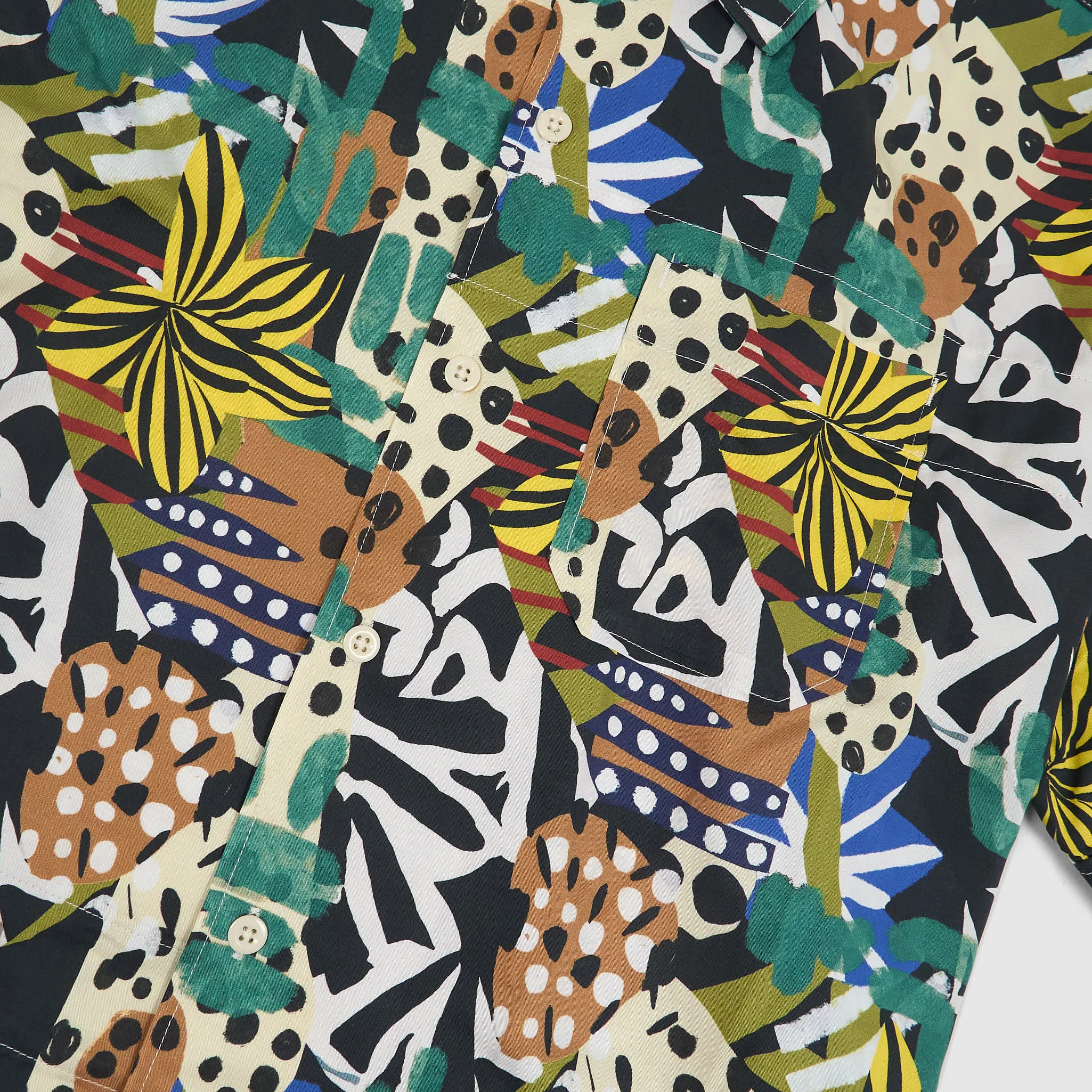 Engineered Garment Multi Color African Patchwork Print