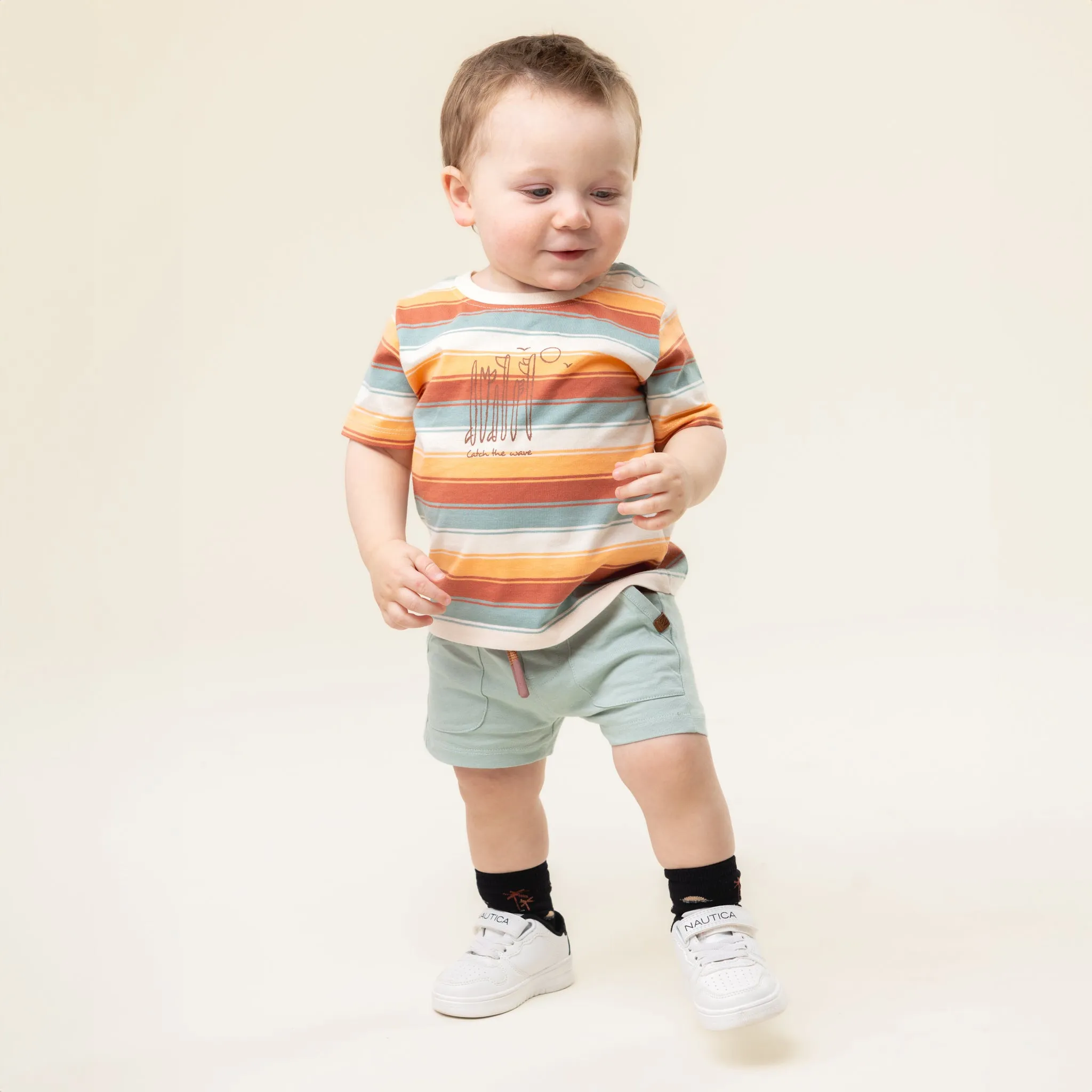 Ensemble deux-pièces pour bébé Surfer la vague S2557-08