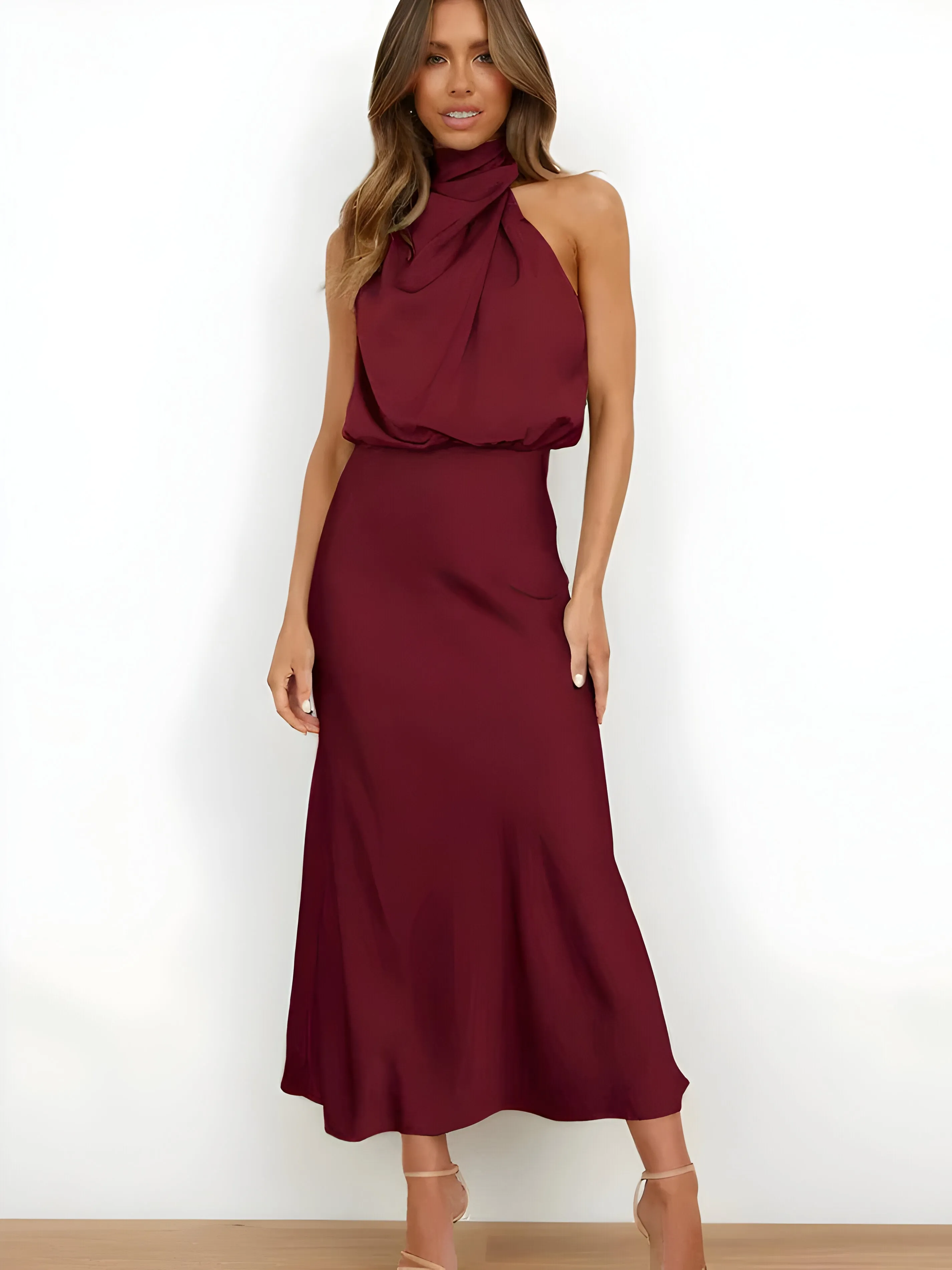 Eslar | Elegant satin dress