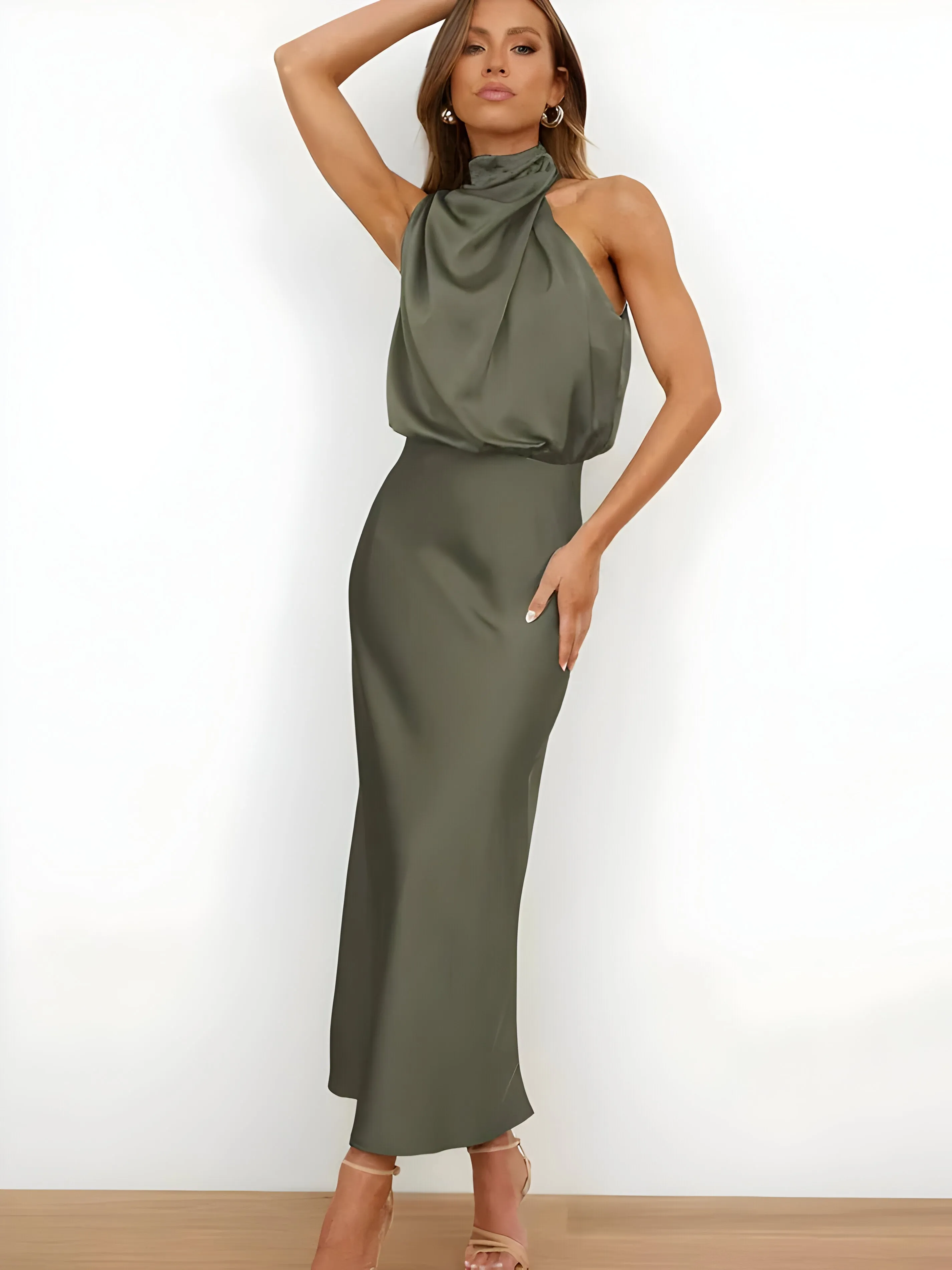 Eslar | Elegant satin dress