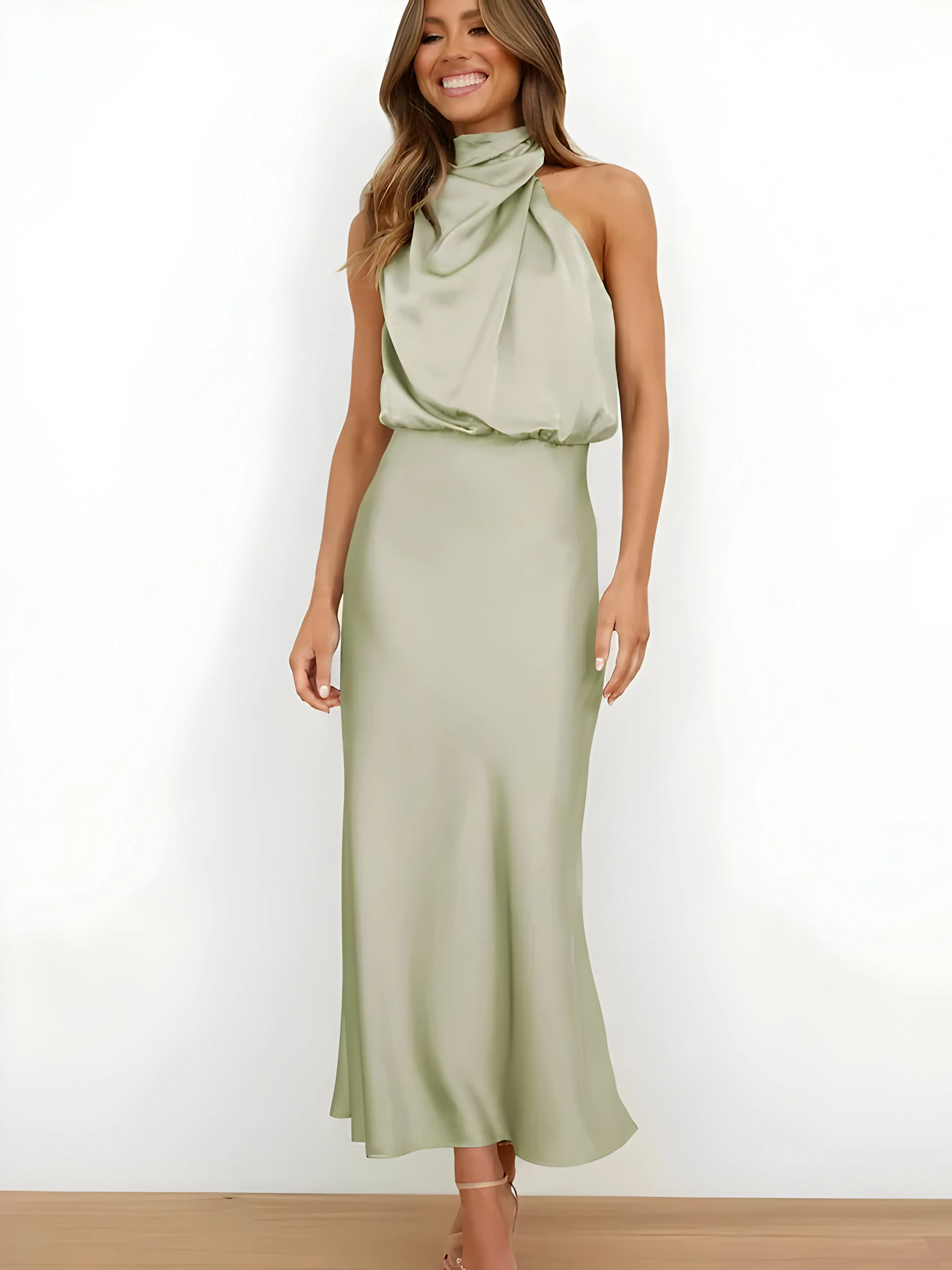 Eslar | Elegant satin dress