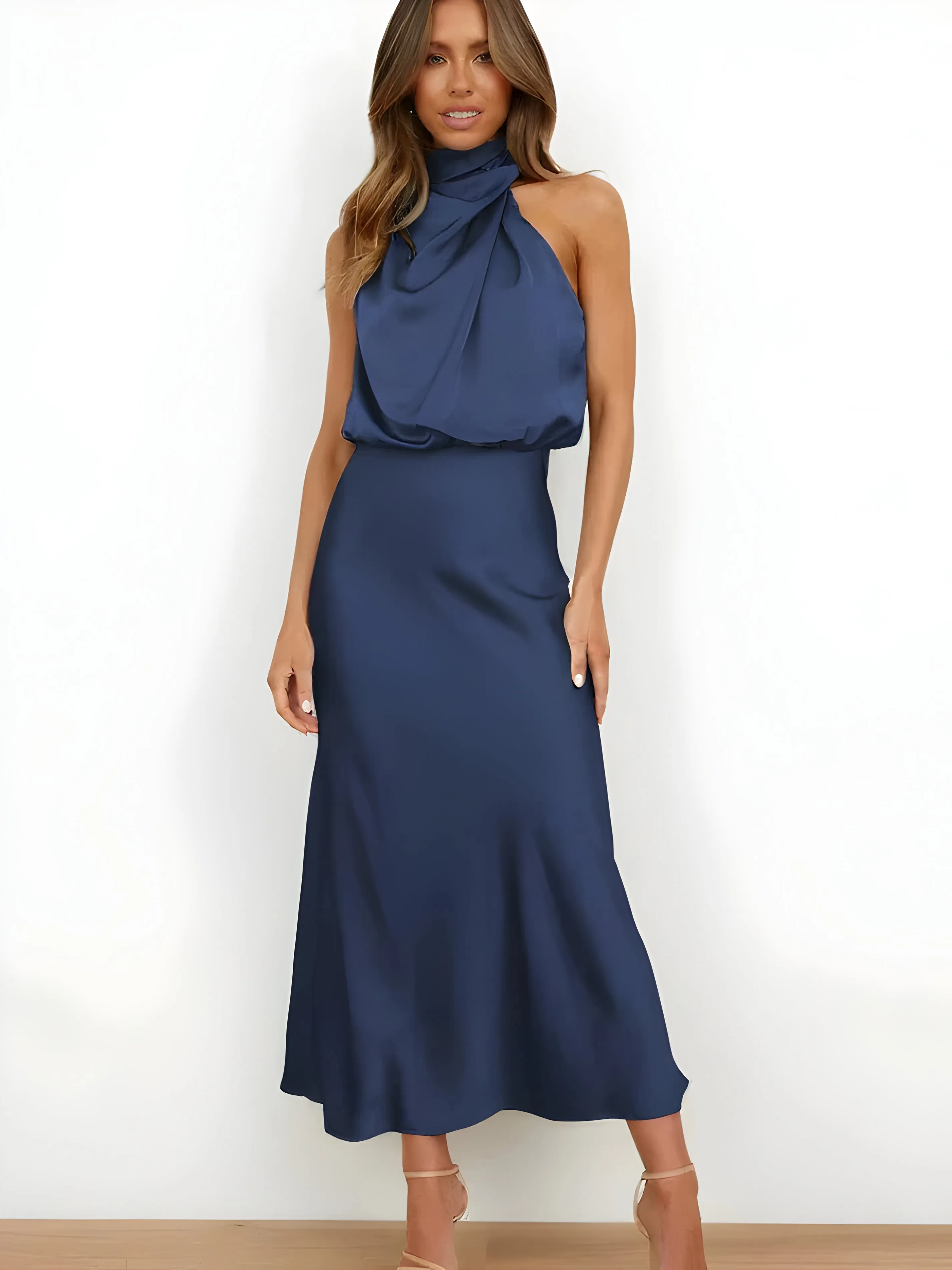 Eslar | Elegant satin dress