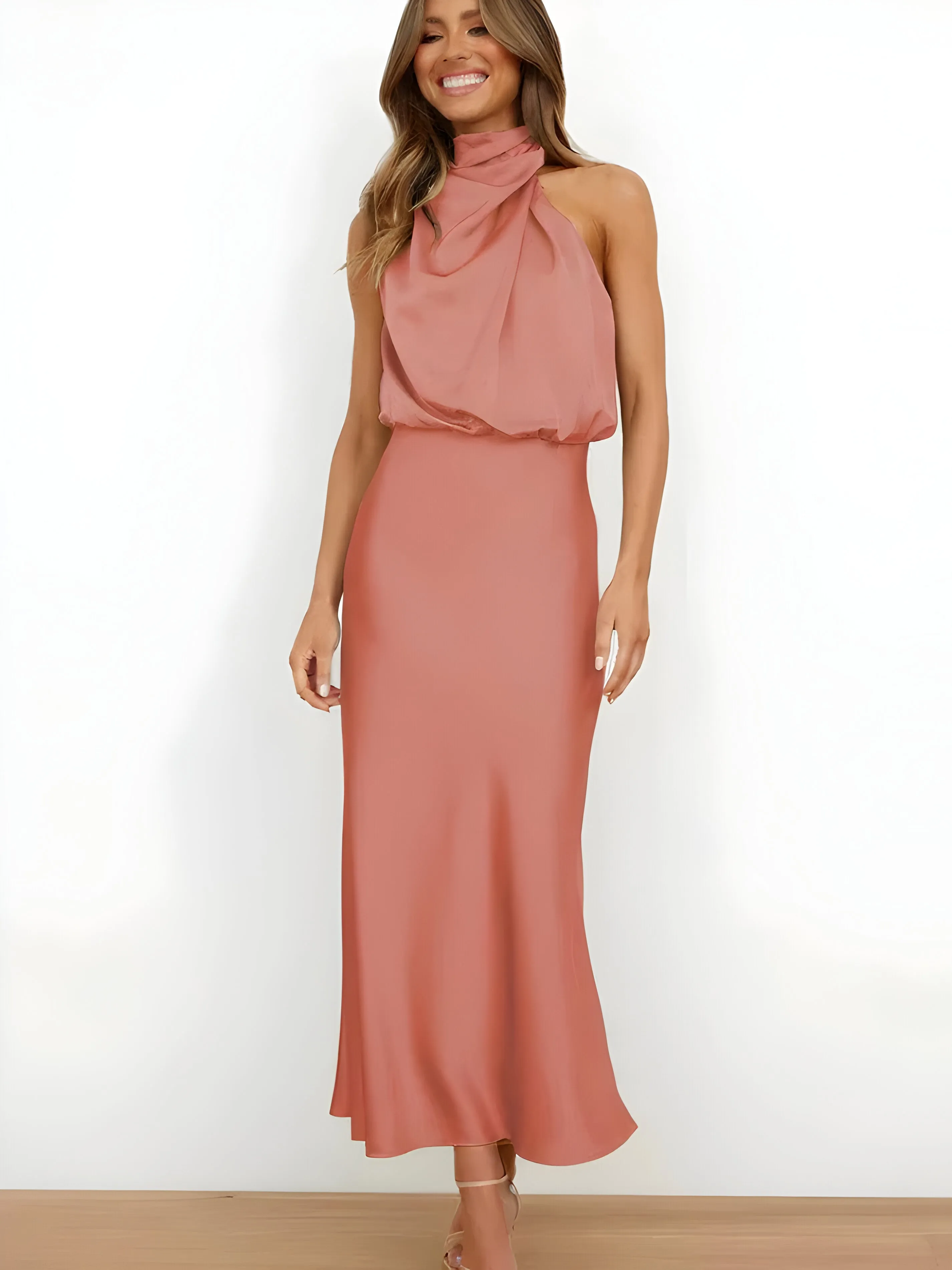 Eslar | Elegant satin dress