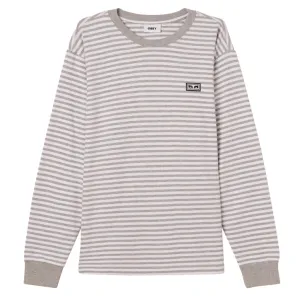 Established works eyes stripe ls Ash grey multi