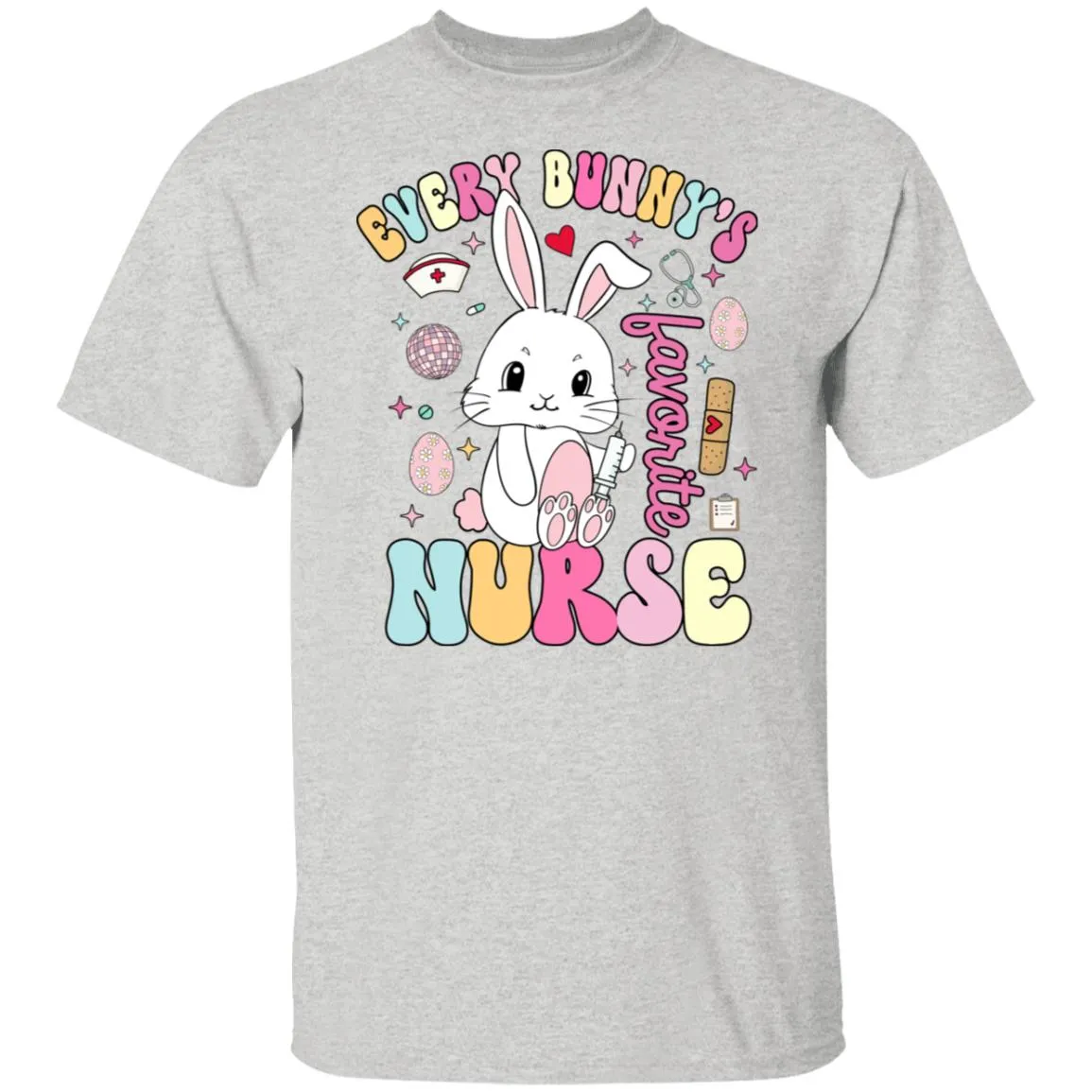 Every Bunny Favorite's Nurse 5.3 oz. T-Shirt