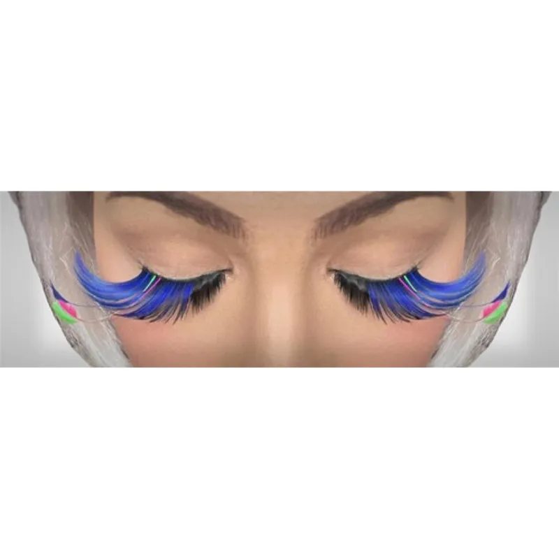 Eyelashes-Feather Tip Black/Blue