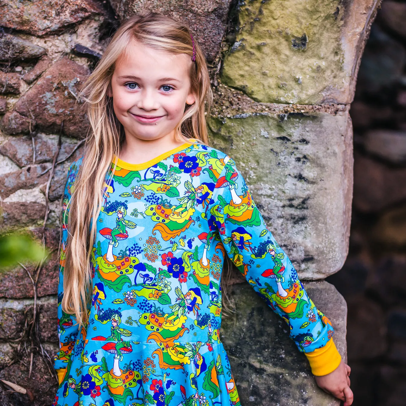 Fairy Garden Long Sleeve Dress - 2 Left Size 2-3 & 9-10 years