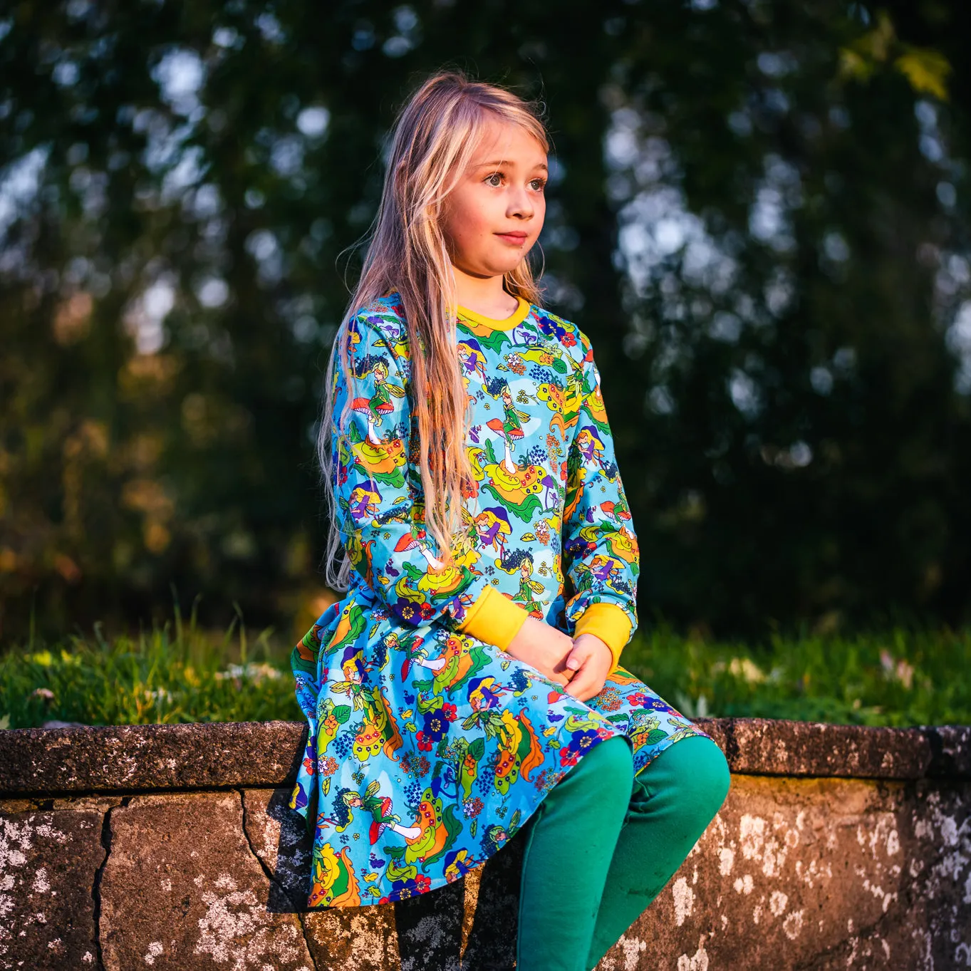 Fairy Garden Long Sleeve Dress - 2 Left Size 2-3 & 9-10 years