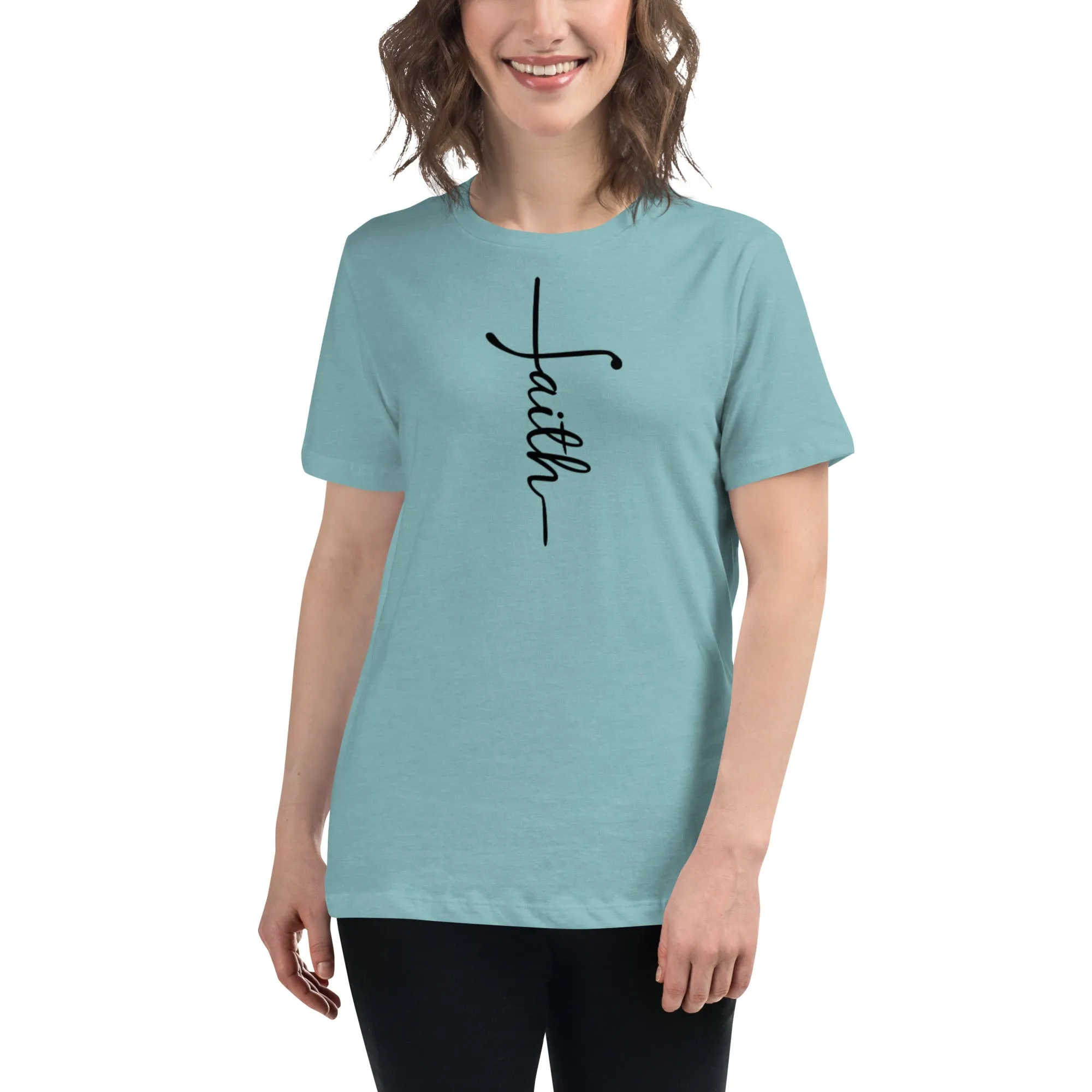Faith (black) Women's Relaxed T-Shirt