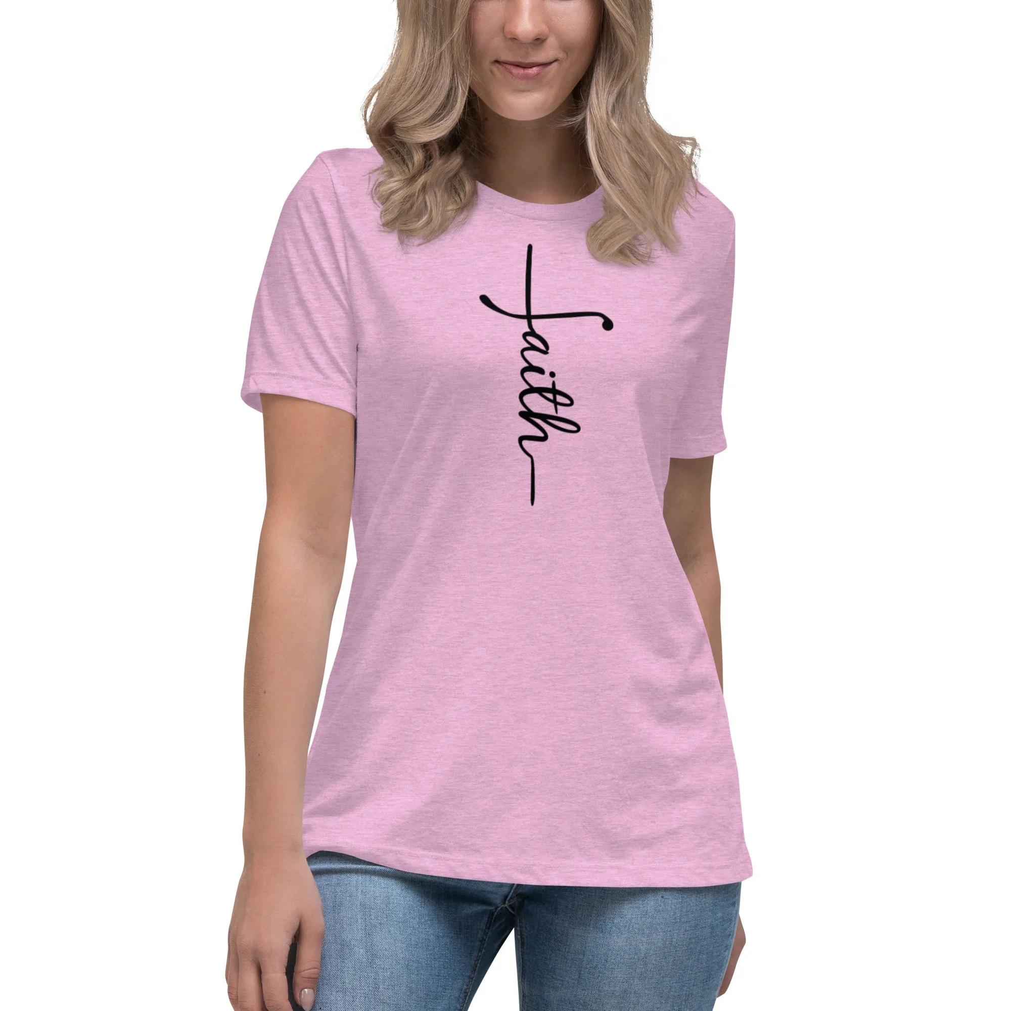 Faith (black) Women's Relaxed T-Shirt
