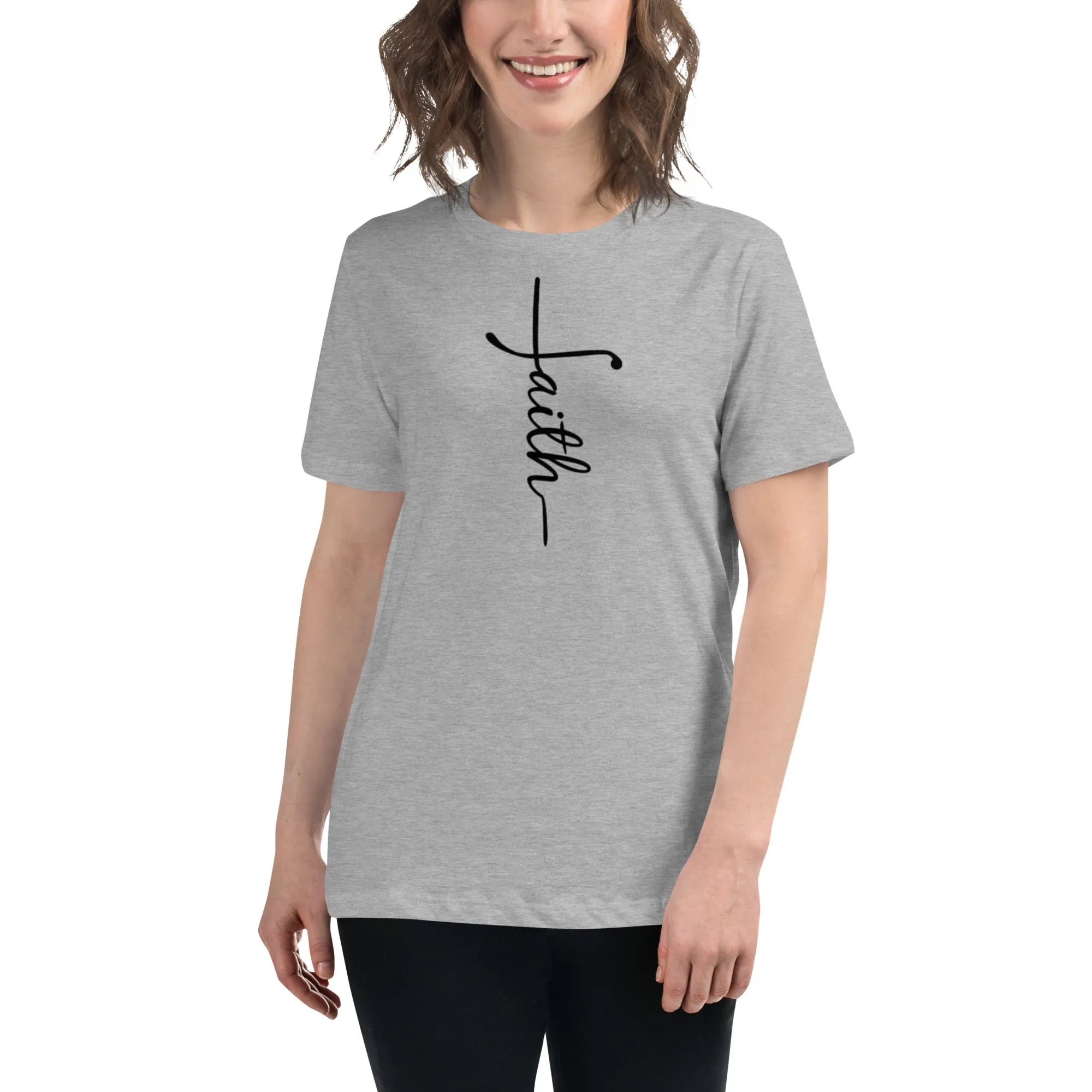 Faith (black) Women's Relaxed T-Shirt