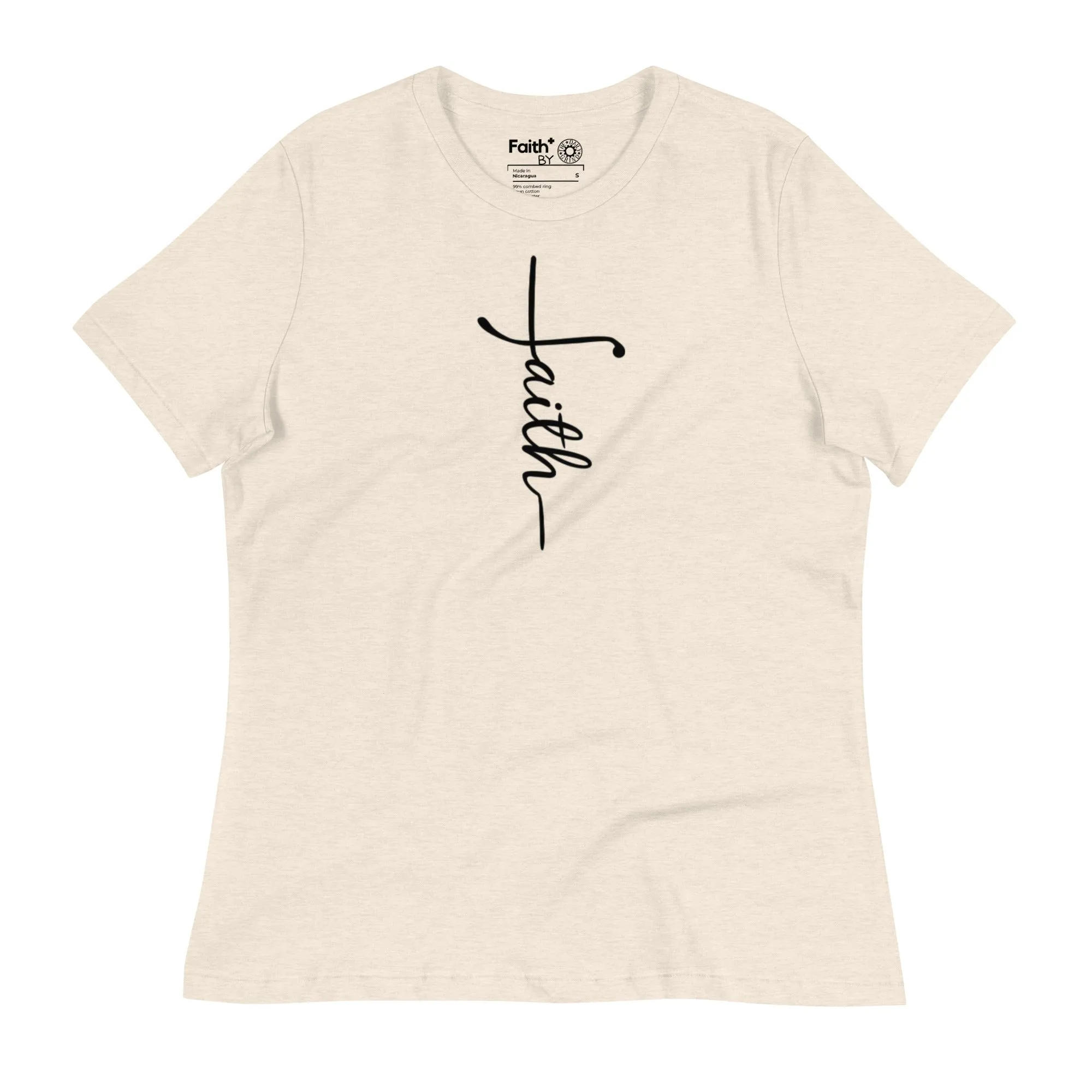 Faith (black) Women's Relaxed T-Shirt