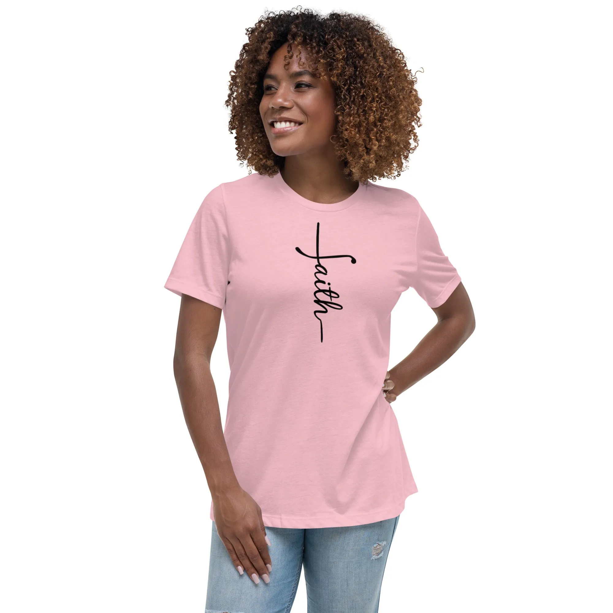 Faith (black) Women's Relaxed T-Shirt