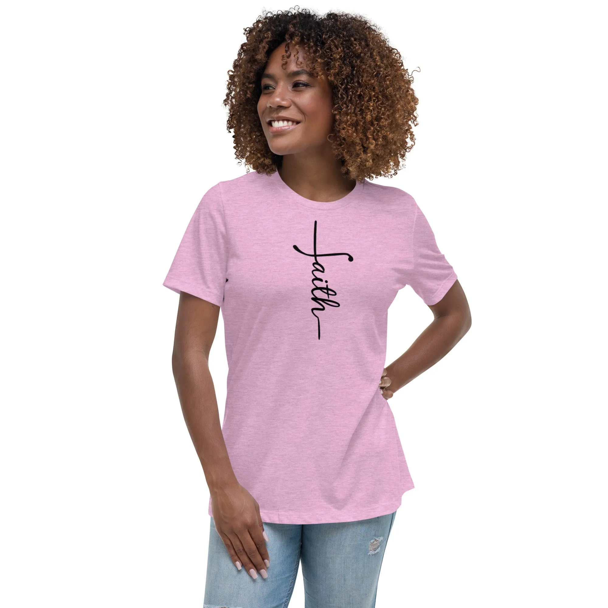 Faith (black) Women's Relaxed T-Shirt