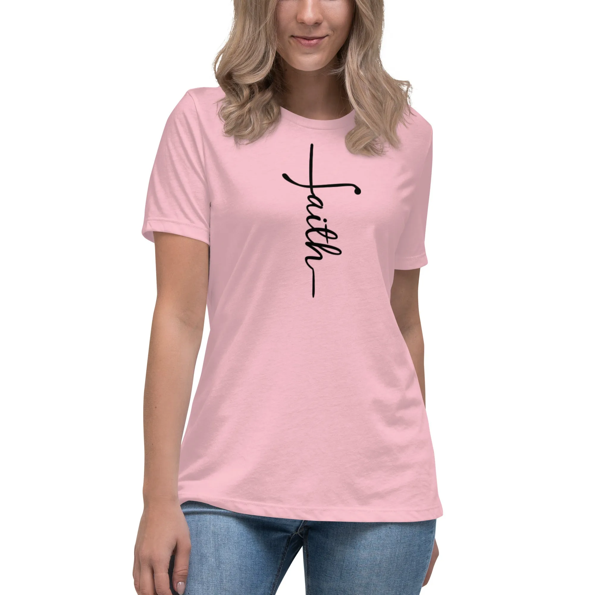 Faith (black) Women's Relaxed T-Shirt
