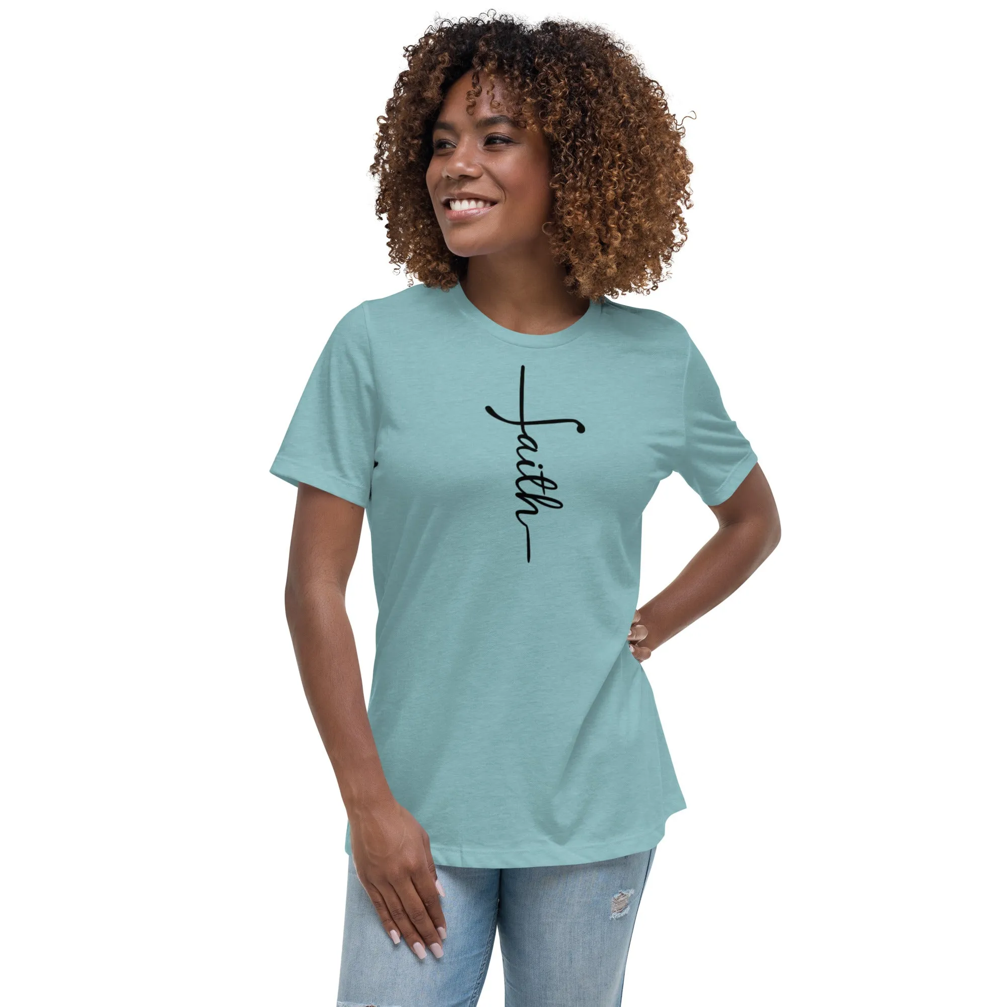 Faith (black) Women's Relaxed T-Shirt