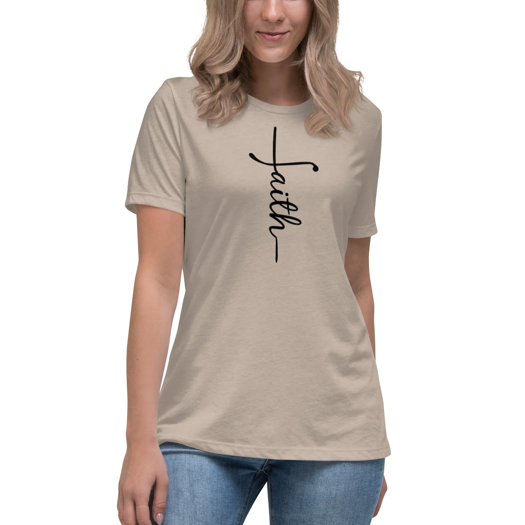 Faith (black) Women's Relaxed T-Shirt