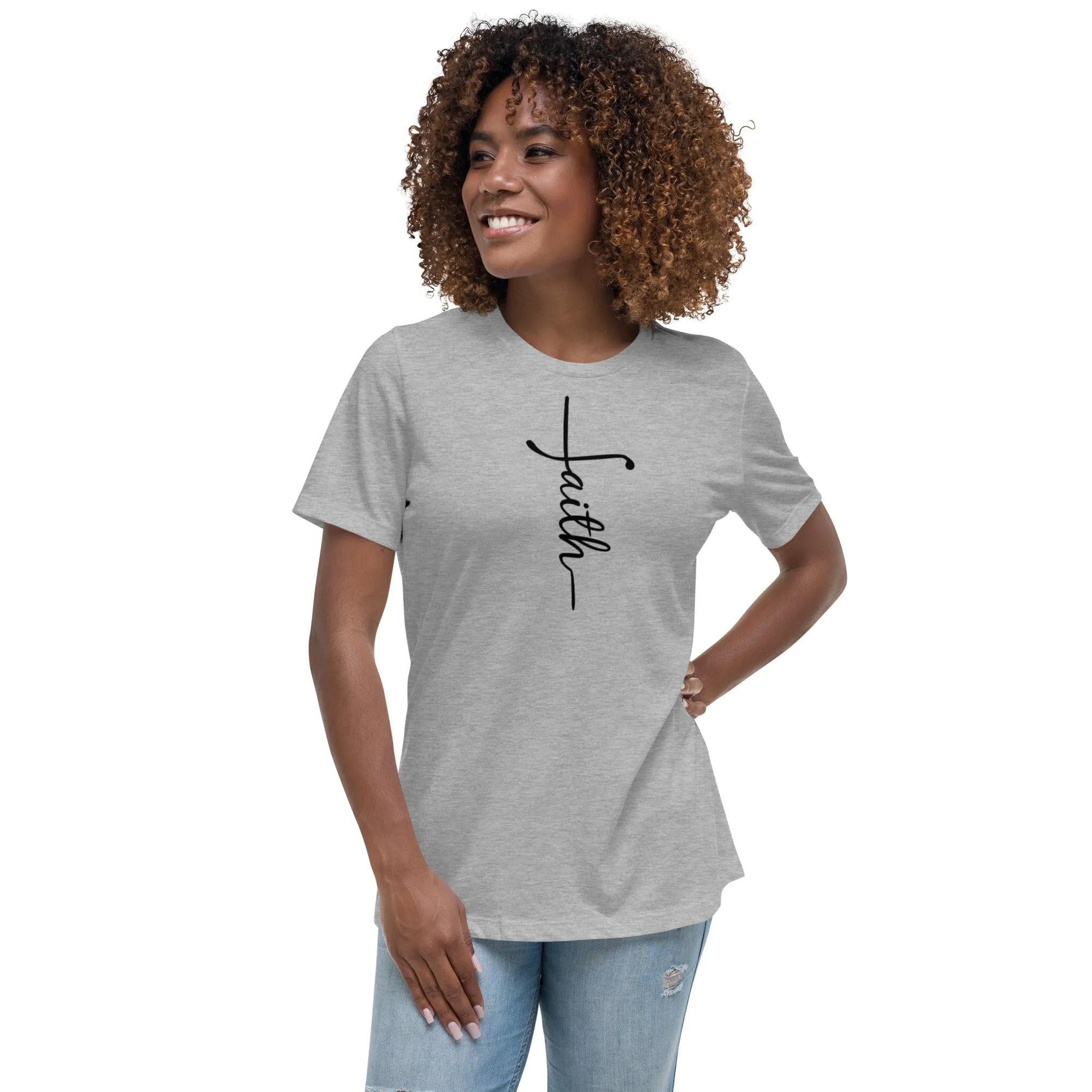 Faith (black) Women's Relaxed T-Shirt
