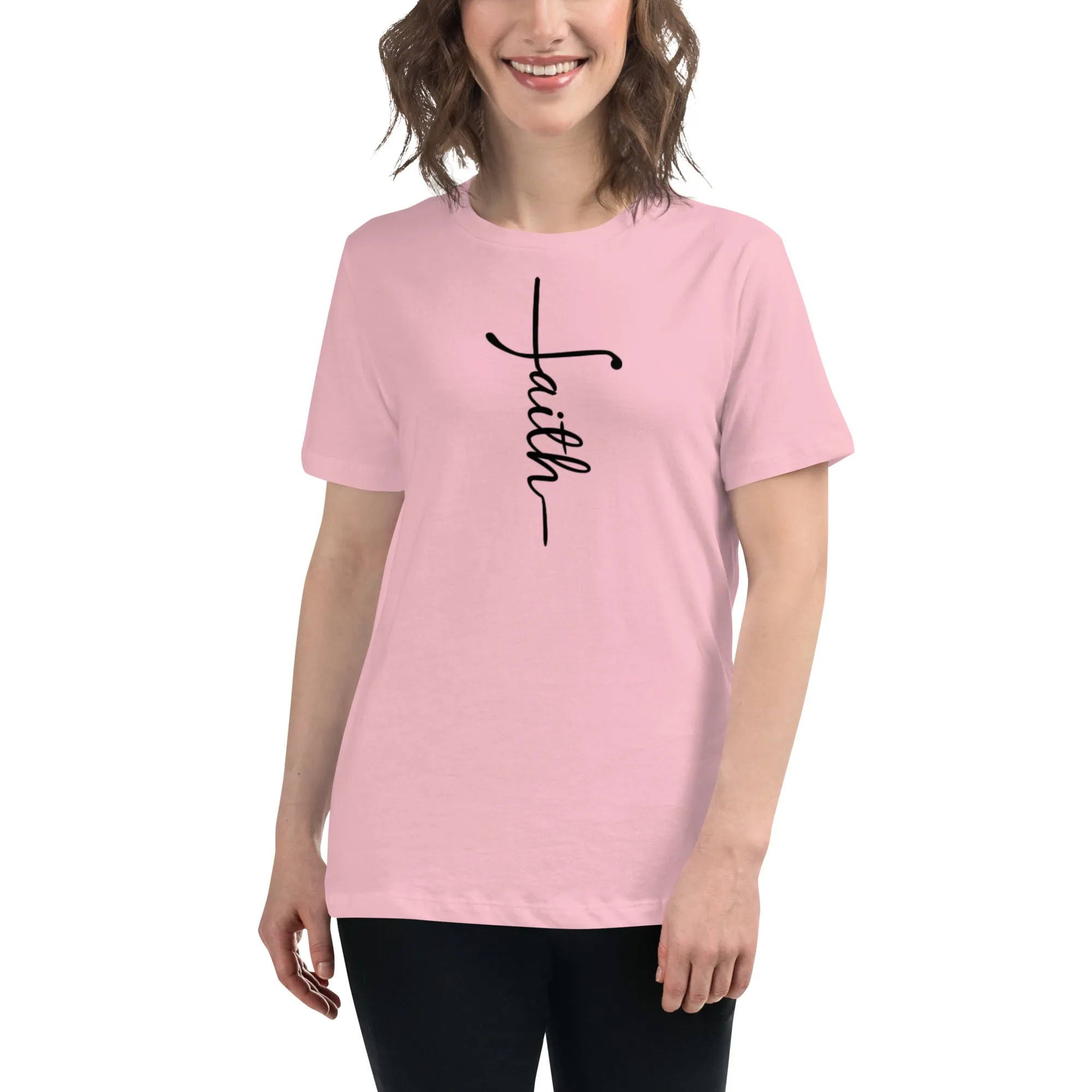 Faith (black) Women's Relaxed T-Shirt