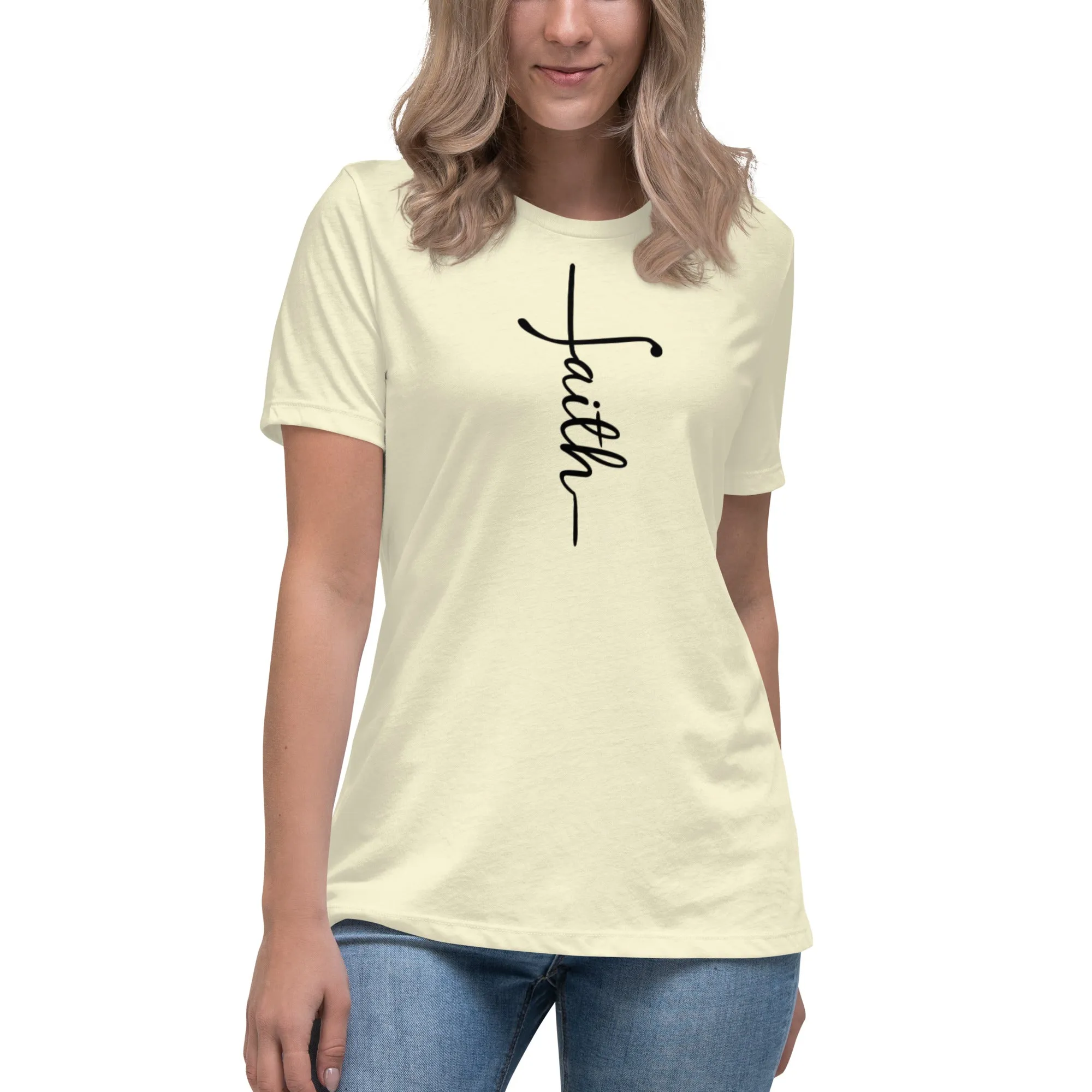 Faith (black) Women's Relaxed T-Shirt