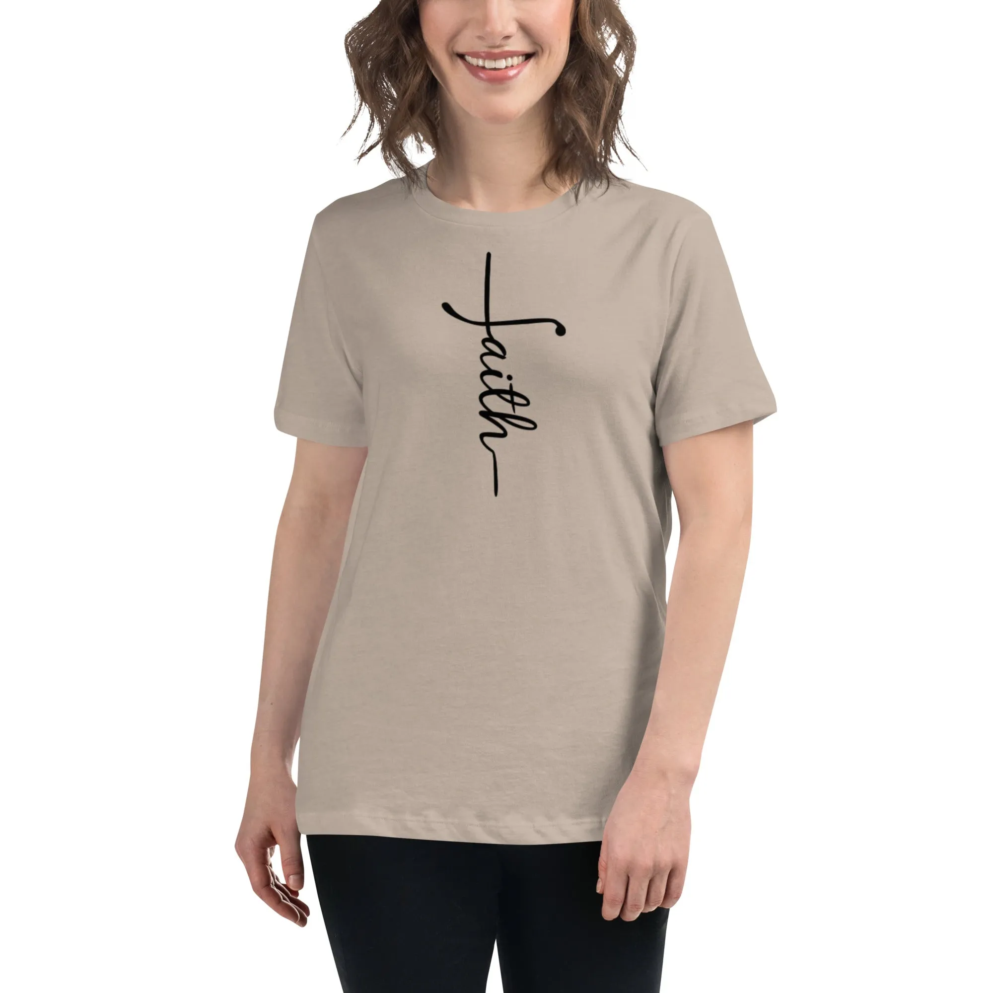 Faith (black) Women's Relaxed T-Shirt