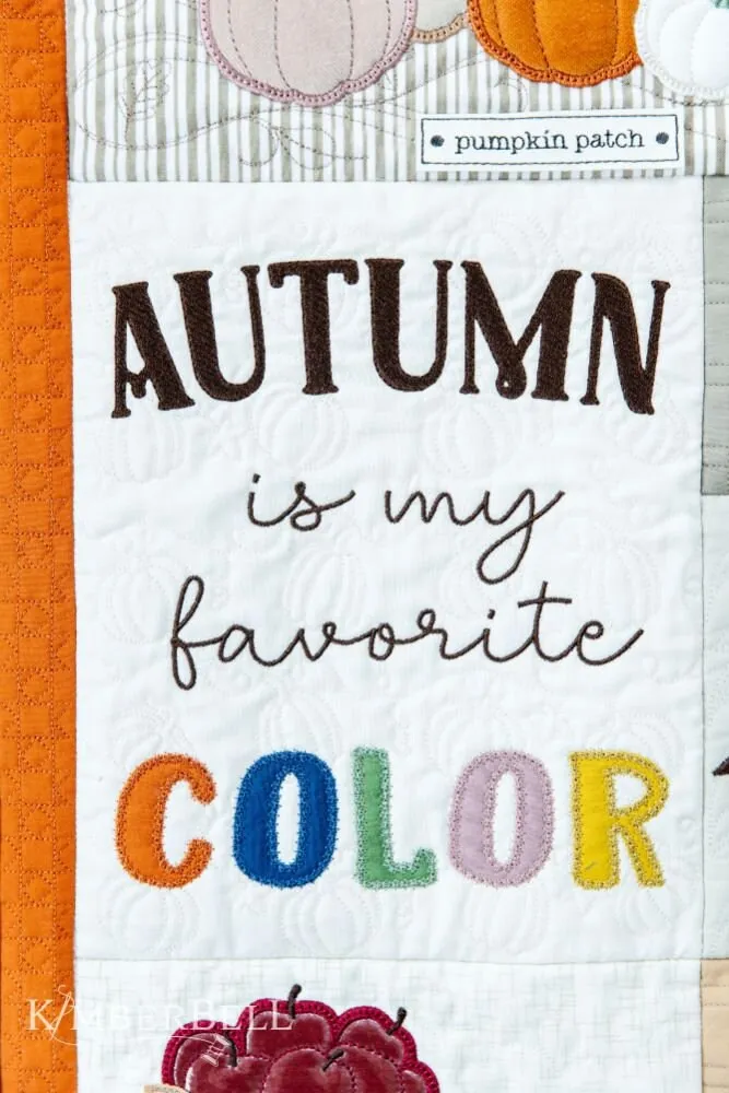 Falling For Autumn Quilt Fabric Kit in Collectible Box
