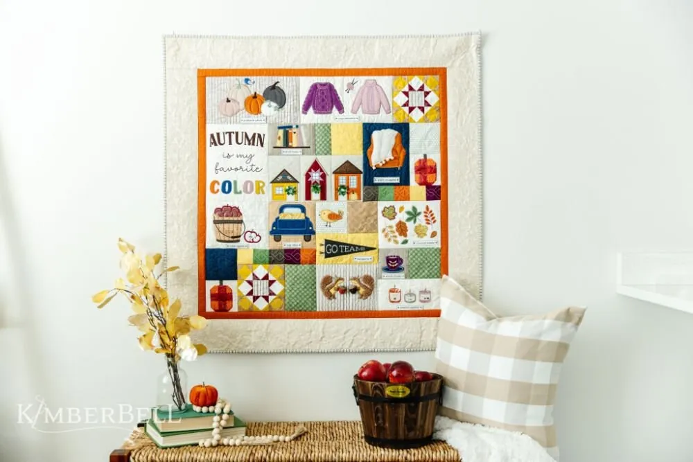 Falling For Autumn Quilt Fabric Kit in Collectible Box