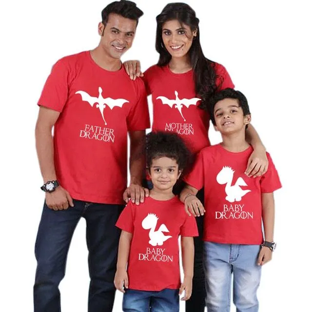 Family Matching Dragon T-shirts