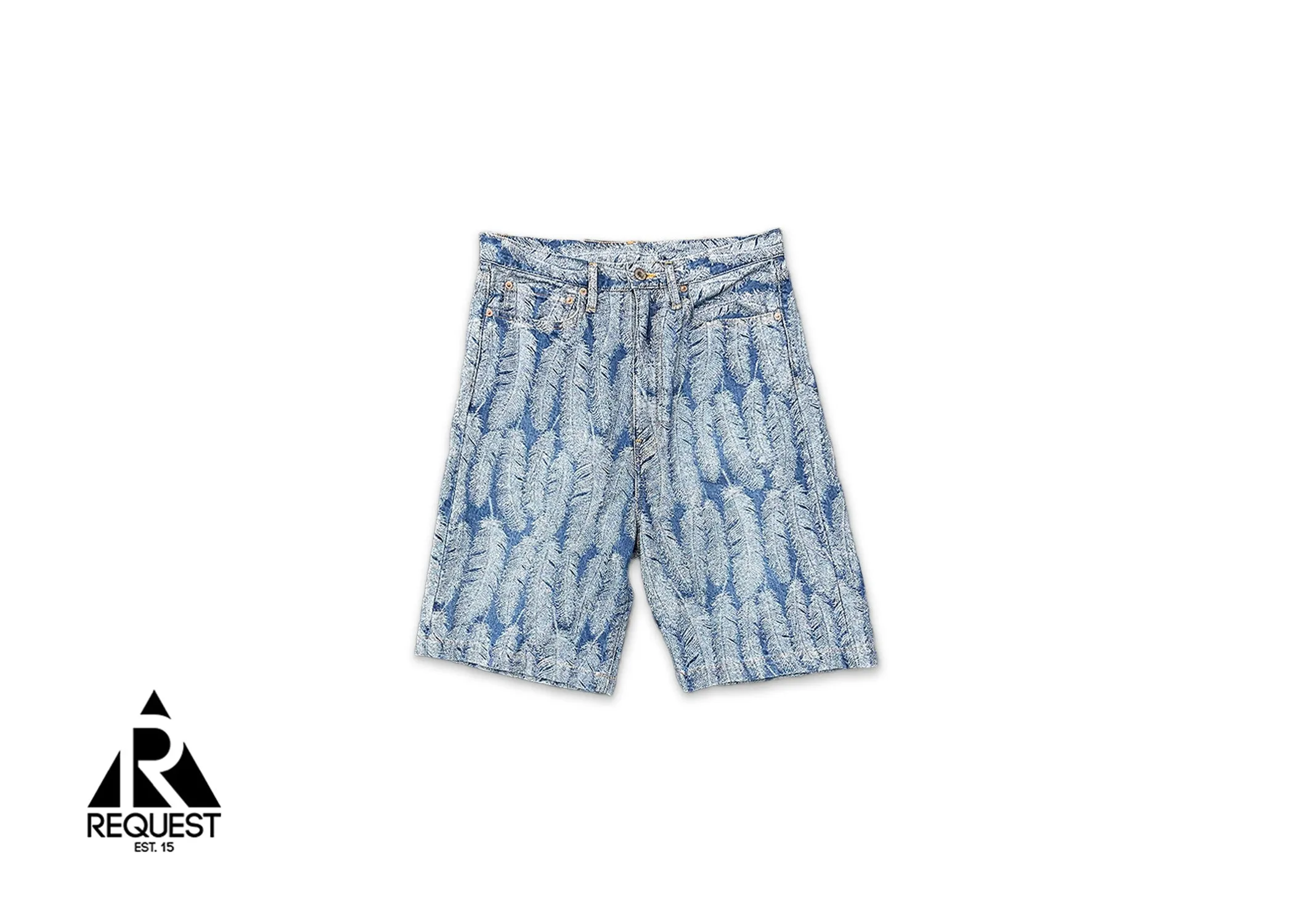Feather 5 Pocket Denim Shorts "Blue"