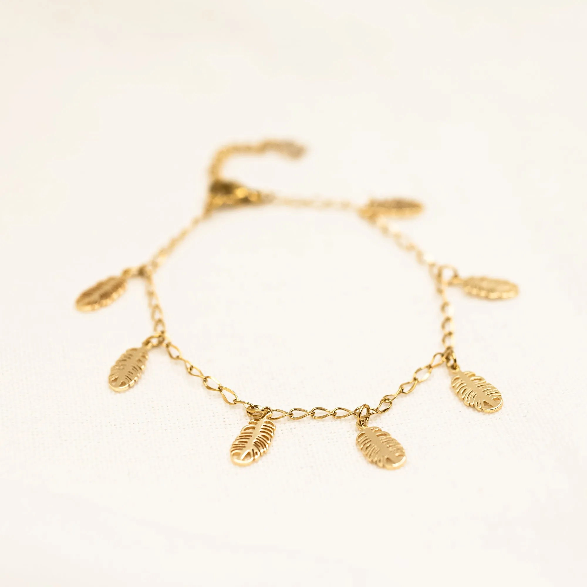 Feather Charms Bracelet