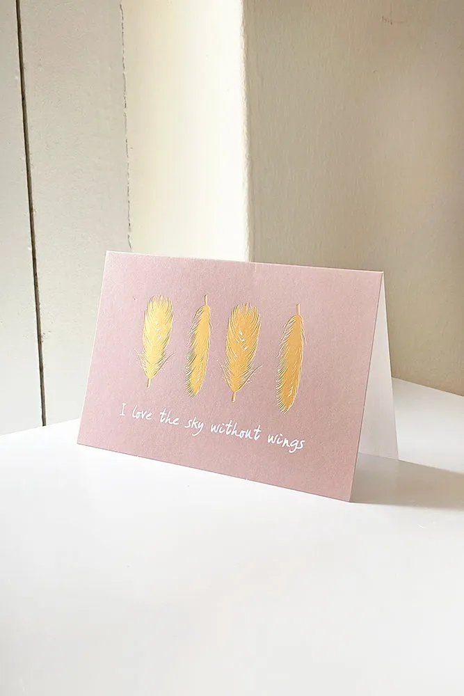 Feather Greeting Card