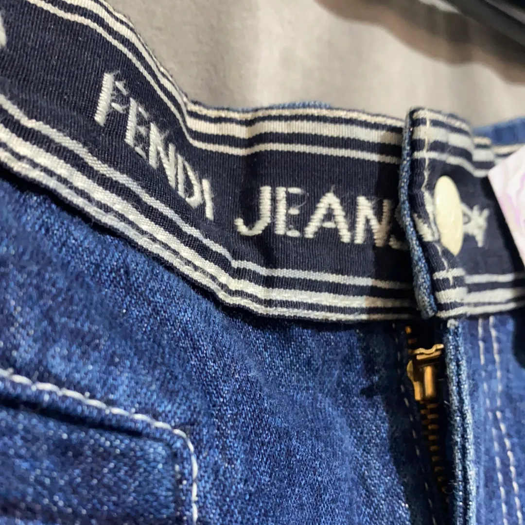 Fendi Jeans MIni Denim Booty Shorts