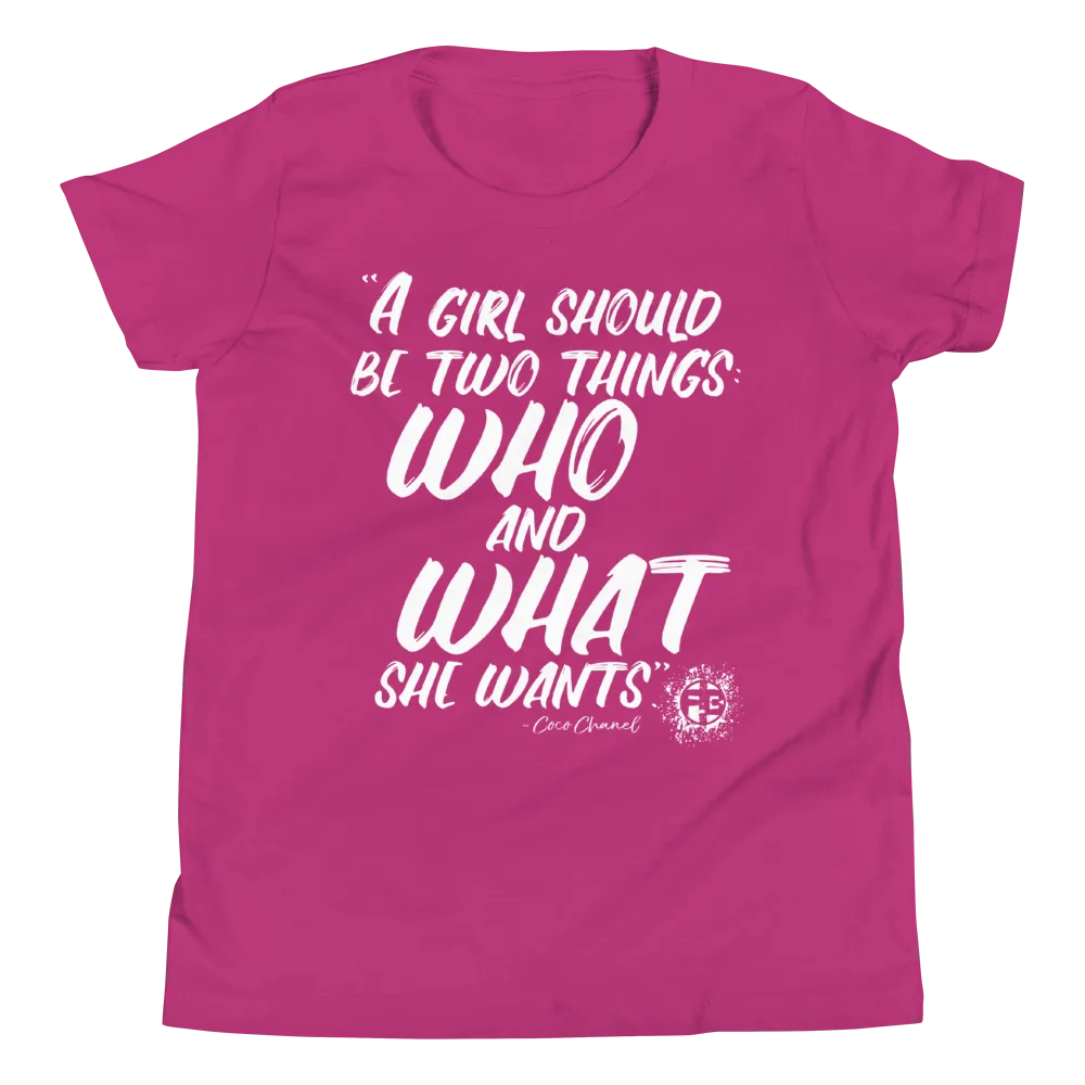 Fit Bitch - Kids - T-Shirt - A Girl Should Be Two Things