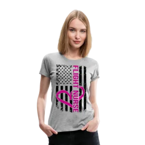 Flight Nurse Flag Women’s Premium T-Shirt (CK1584)