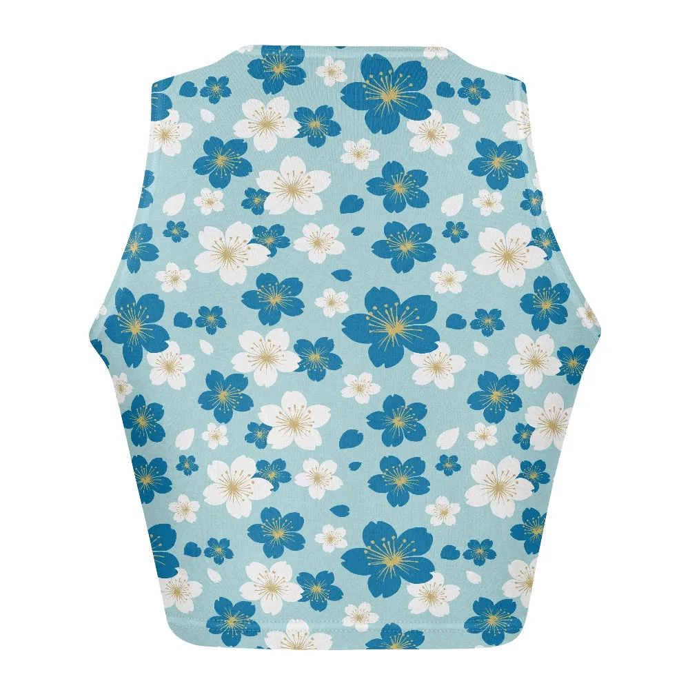 Floral Design Women Tight Tank Tops