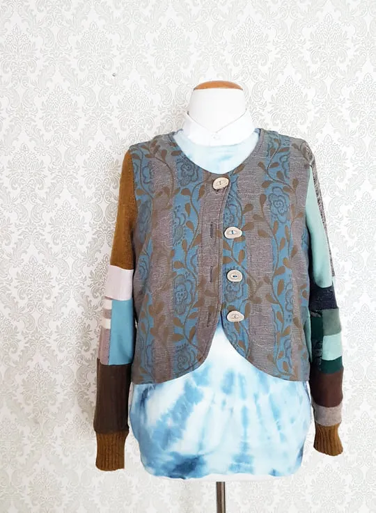 Folk & Flora Sweater Jacket - MEDIUM