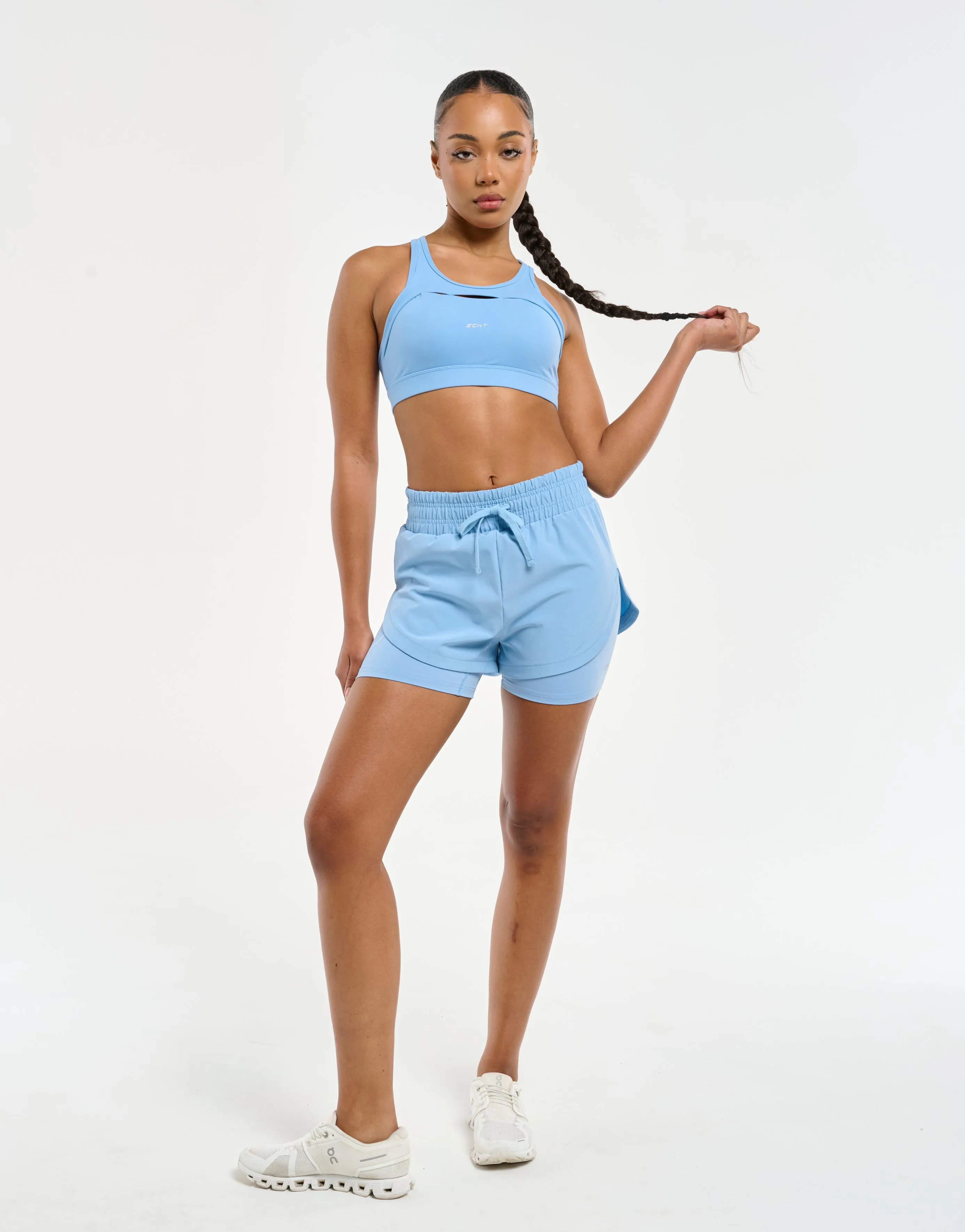 Freedom Running Shorts - Process Blue