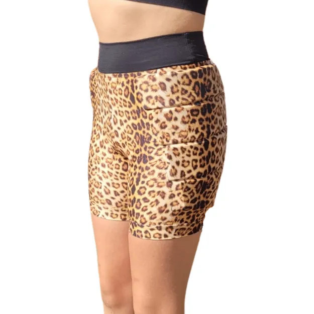 FROZEN COUTURE Leopard Print Crash Shorts