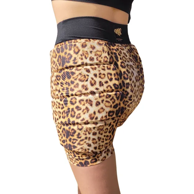 FROZEN COUTURE Leopard Print Crash Shorts