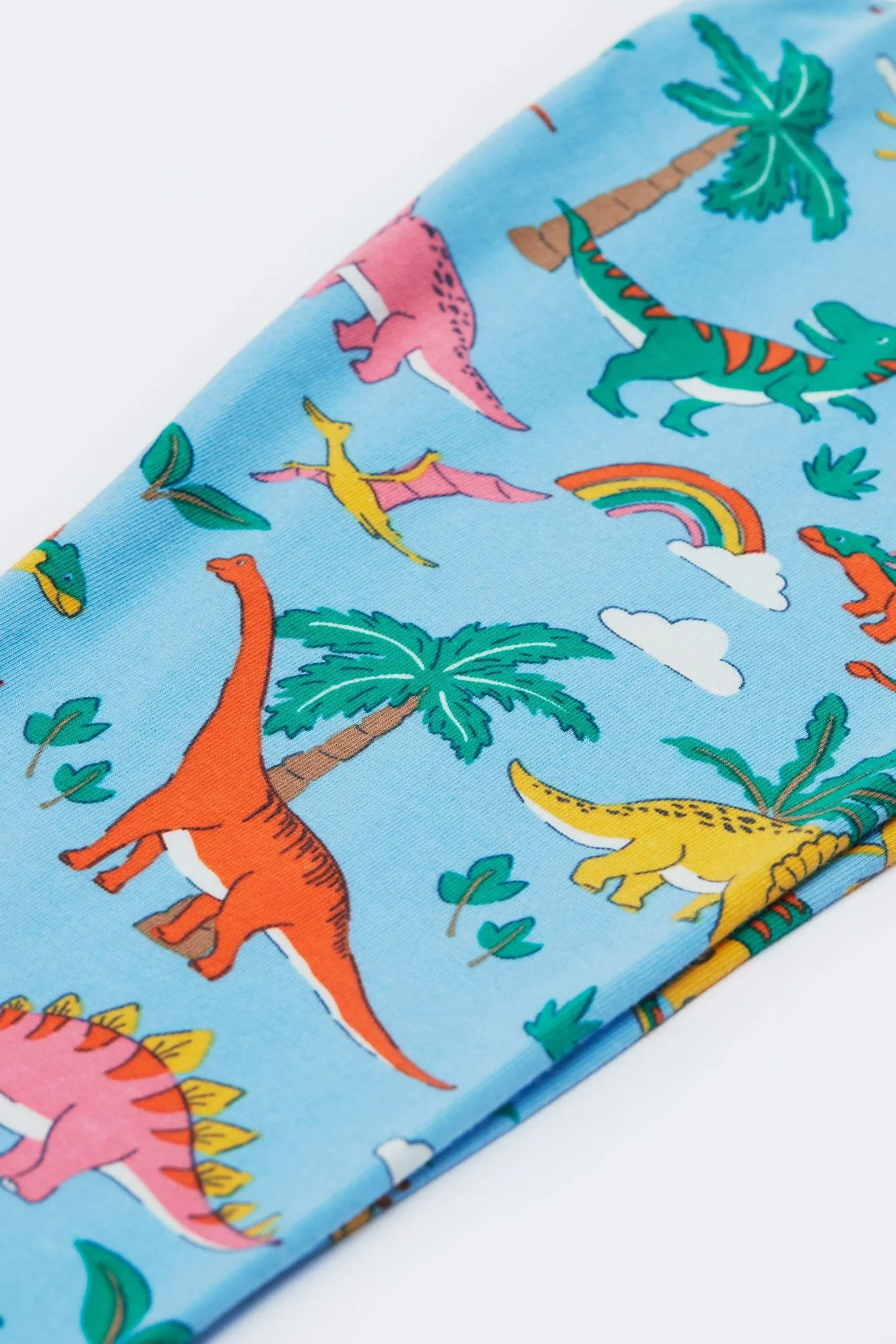Frugi Libby Leggings Blue Dinoland