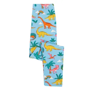 Frugi Libby Leggings Blue Dinoland