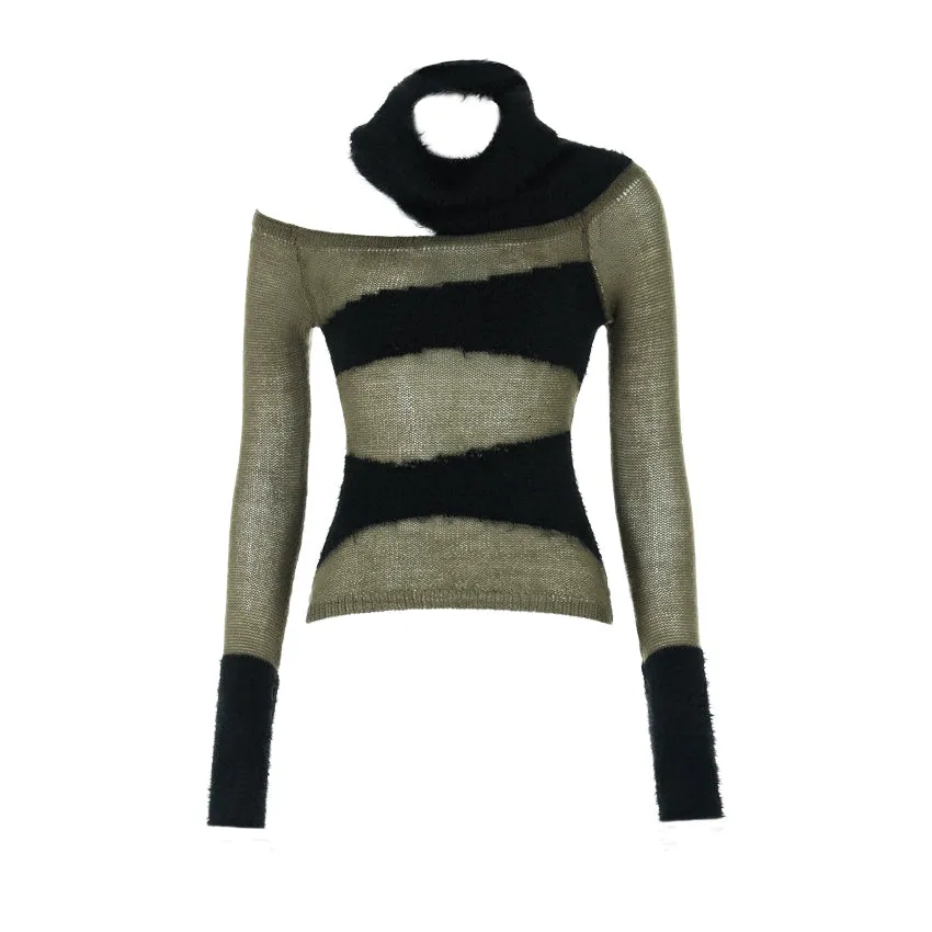 Fuzzy Off-Shoulder Sweater