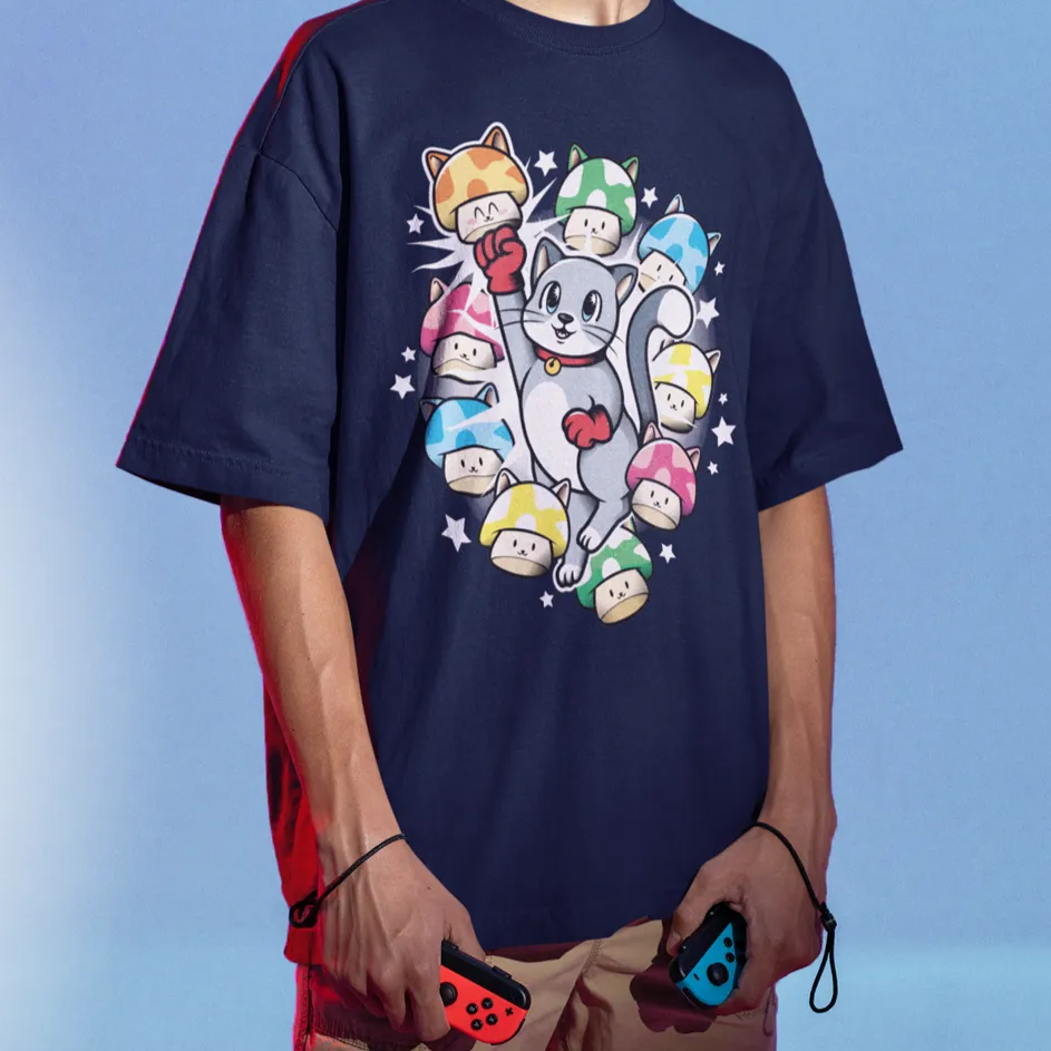 Gamer Cat 9-Up Classic T-Shirt