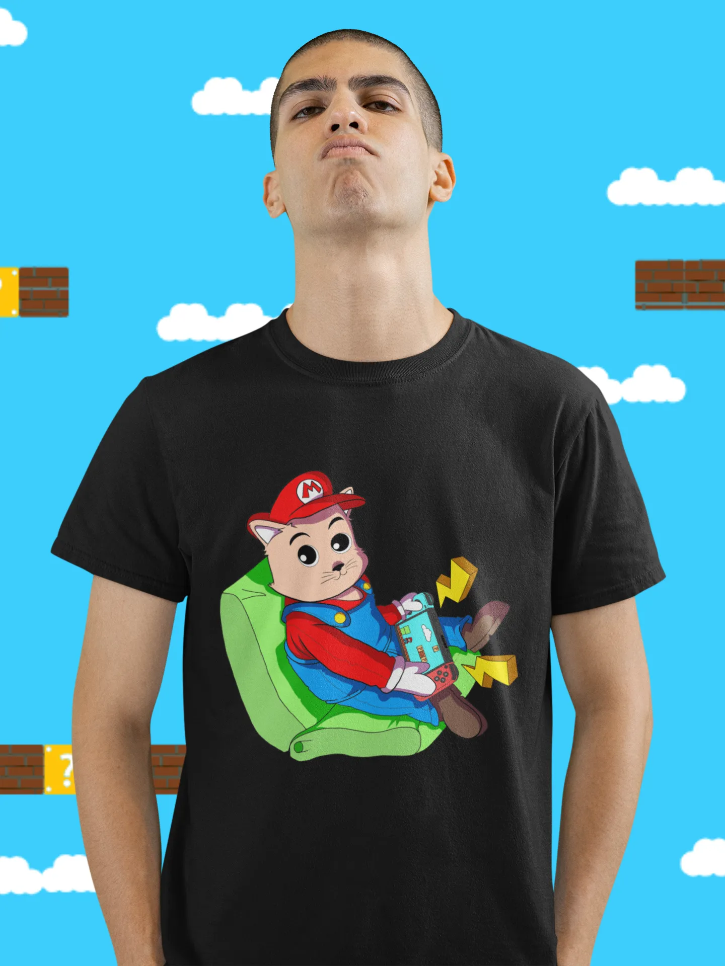 Gamer Cat & Dog - Cat Version Classic T-Shirt